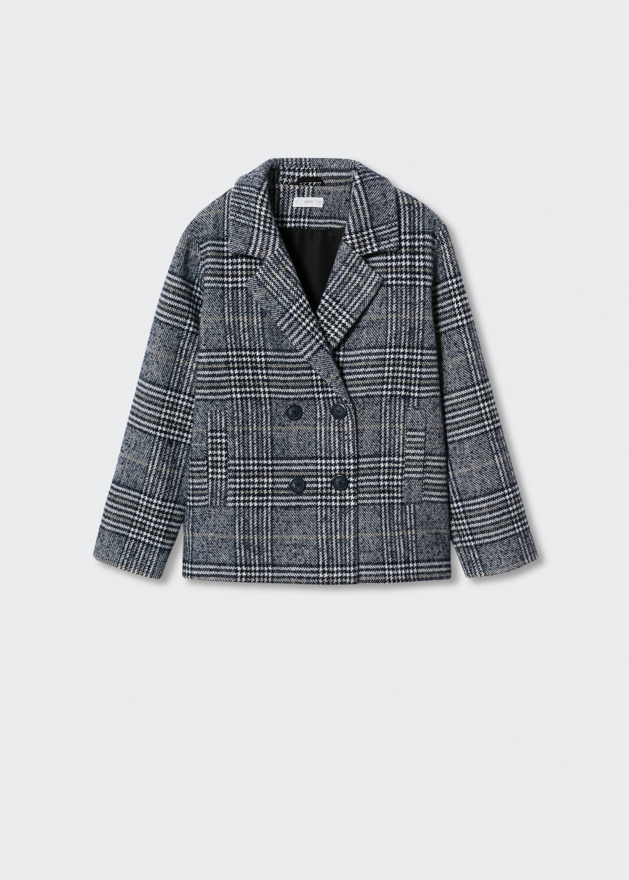 Checked structured coat - Article without model