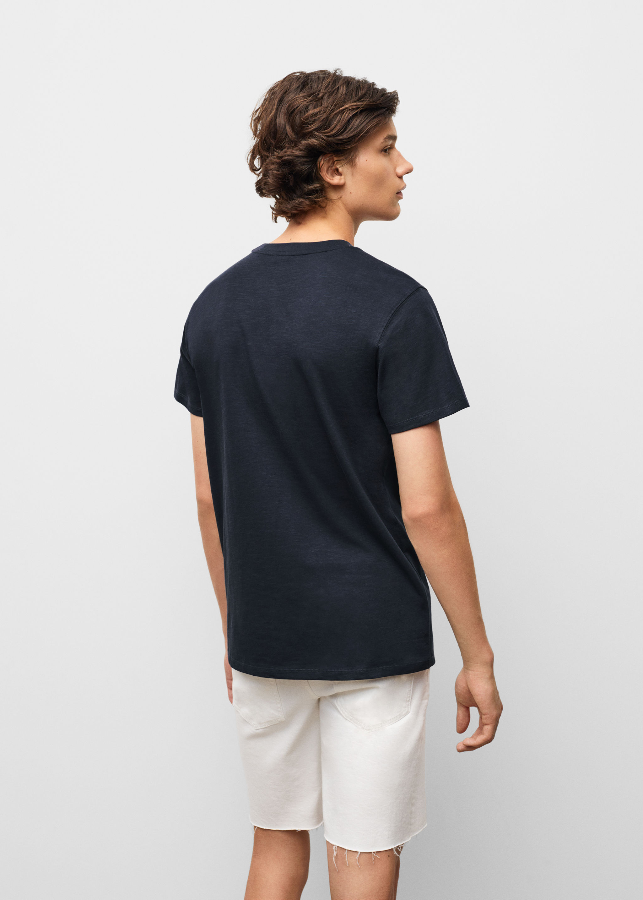 Pocket cotton T-shirt - Reverse of the article