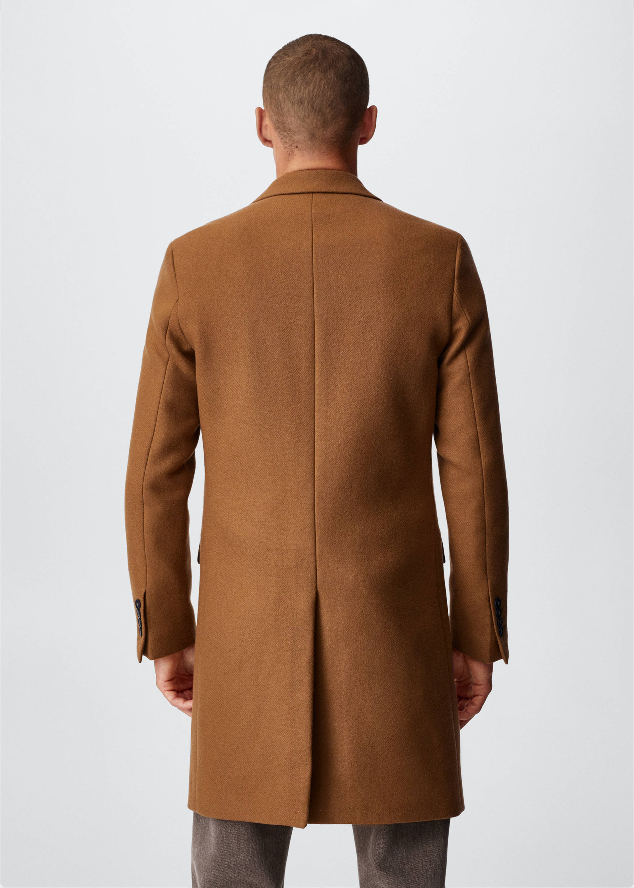 Abrigo largo lana - Reverso del artículo