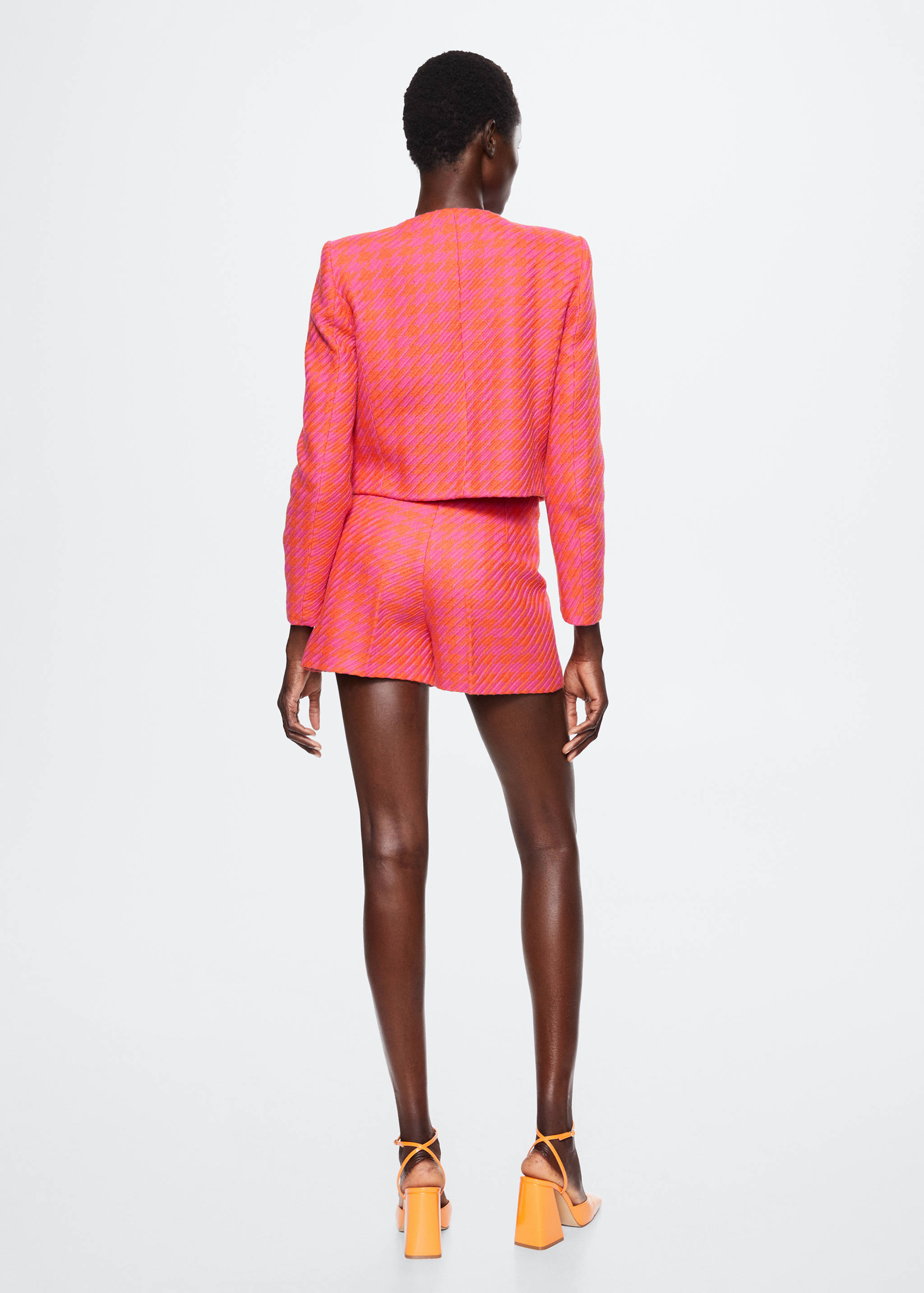 Short imprimé pied-de-poule - Verso de l’article