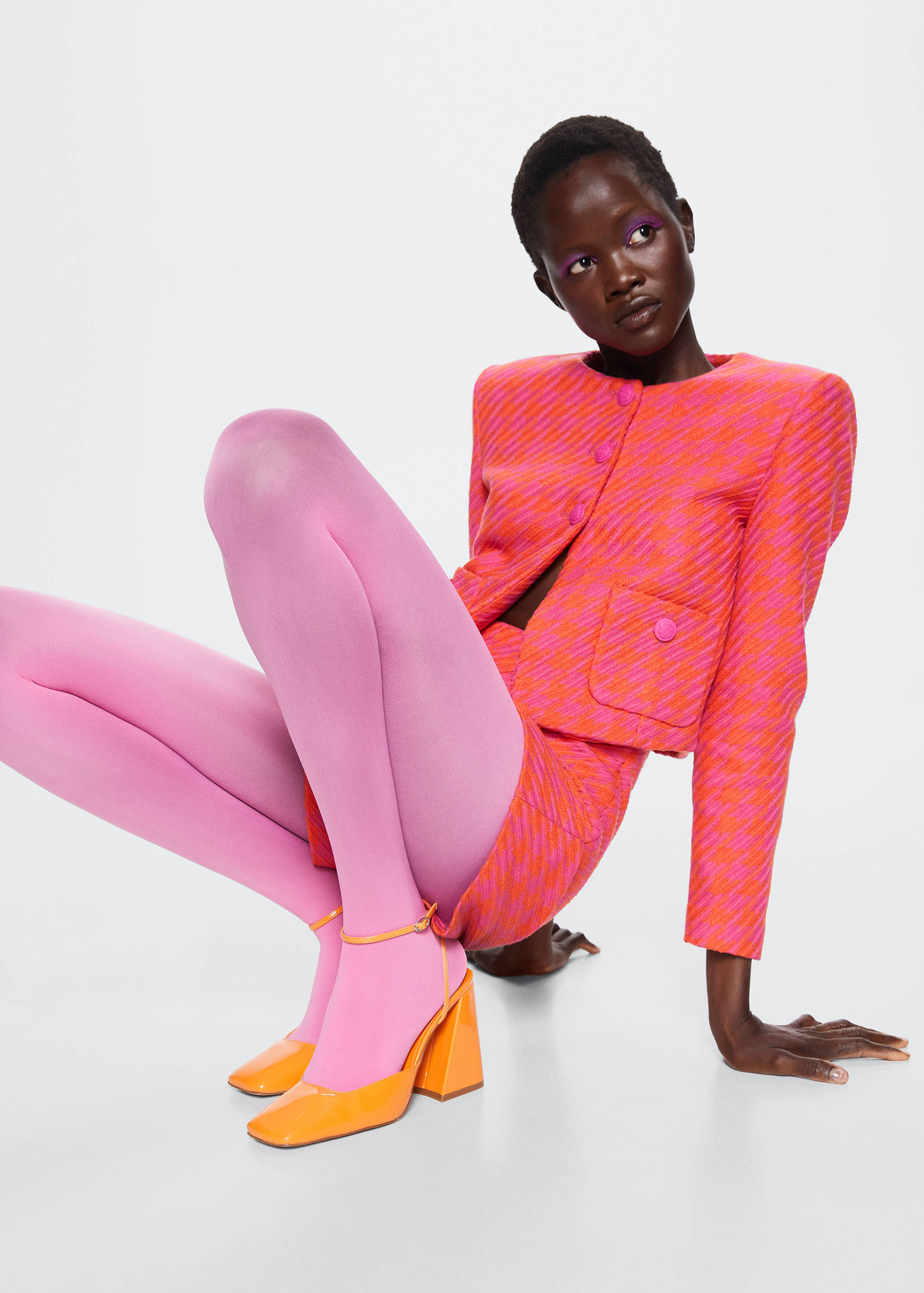 Short imprimé pied-de-poule - Détail de l'article 1