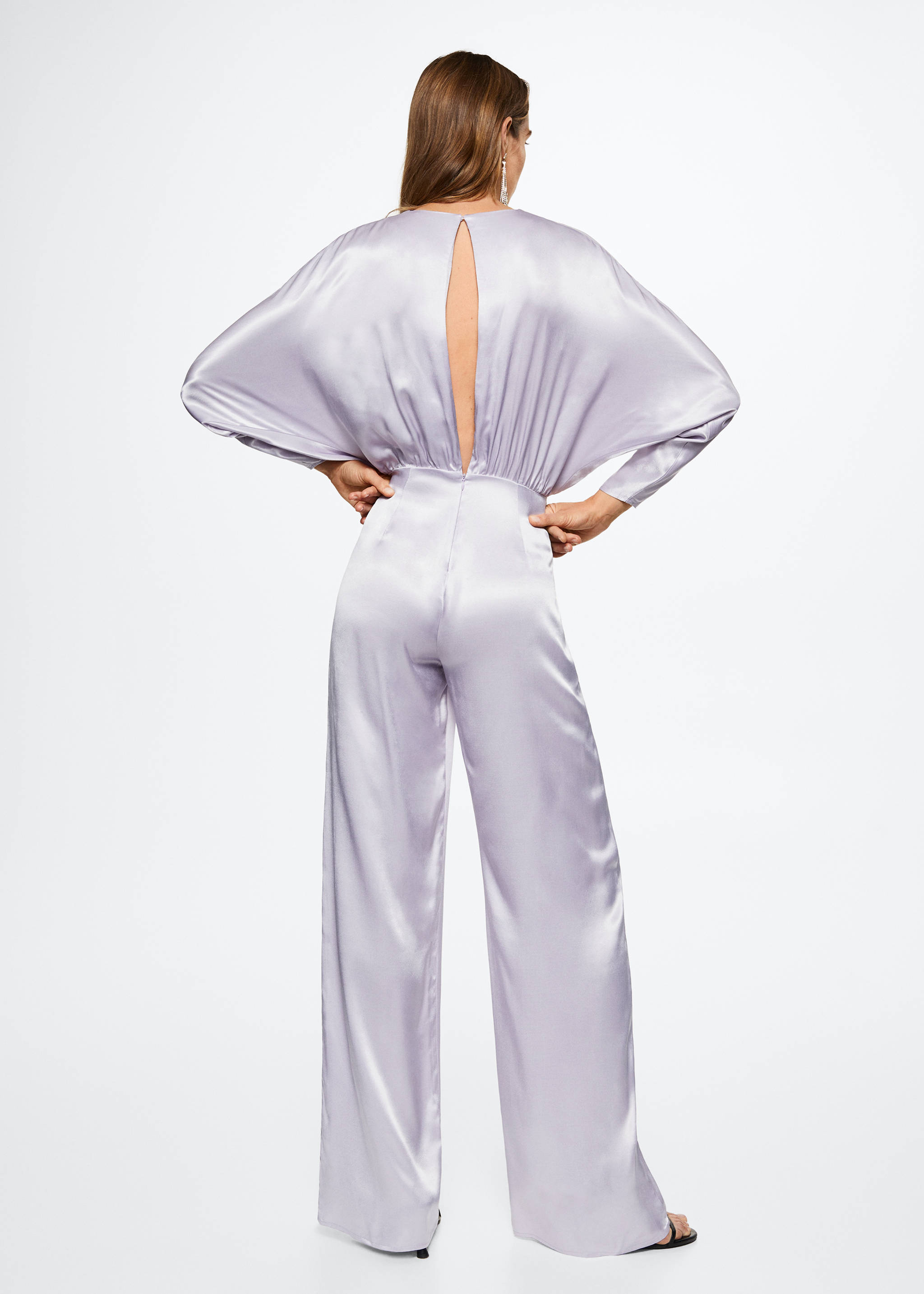 Ολόσωμη φόρμα μακριά σατέν  - Πίσω όψη προϊόντος