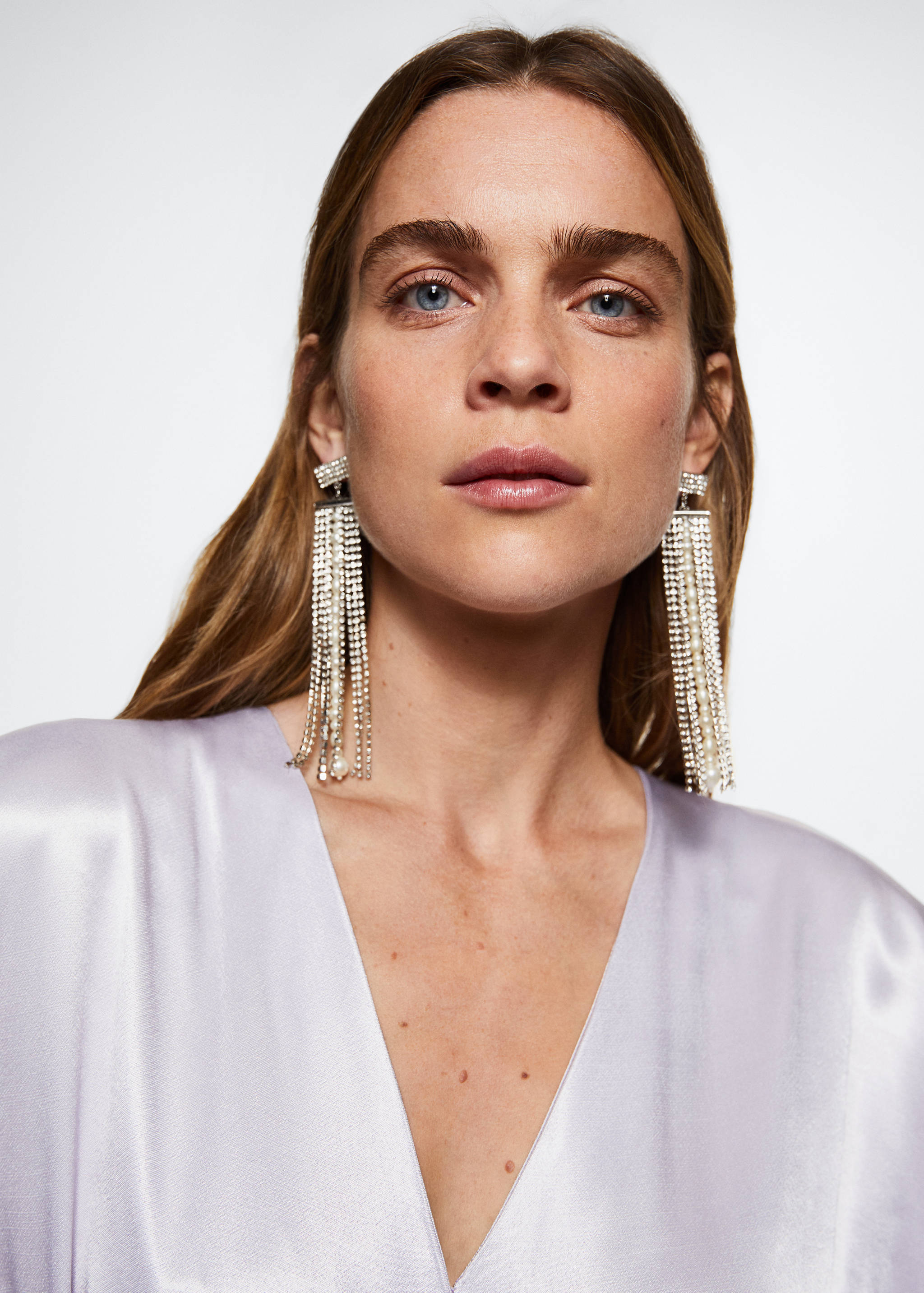 Ολόσωμη φόρμα μακριά σατέν  - Λεπτομέρεια του προϊόντος 1