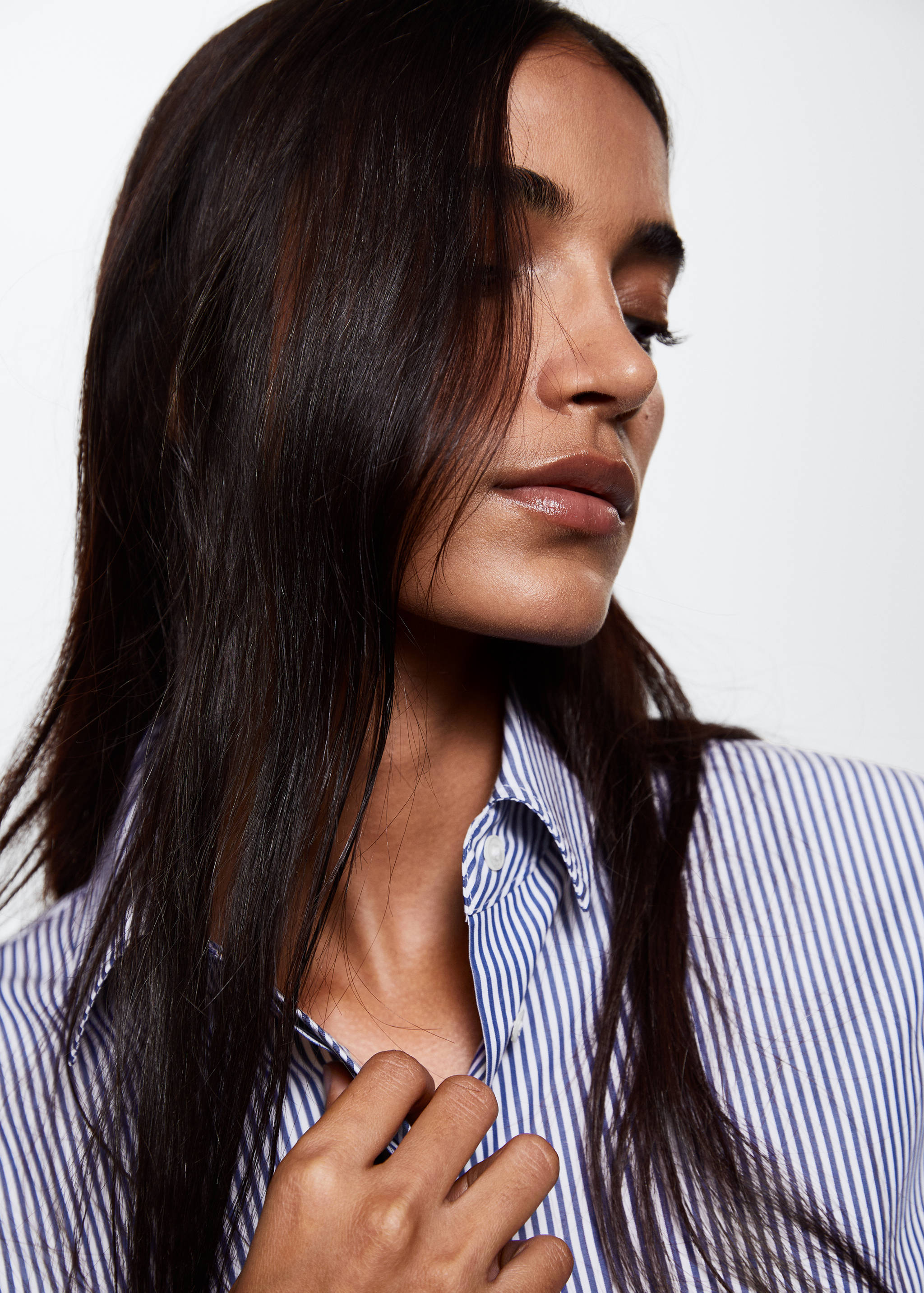 Camisa popelín slim ratlles - Detall de l'article 1