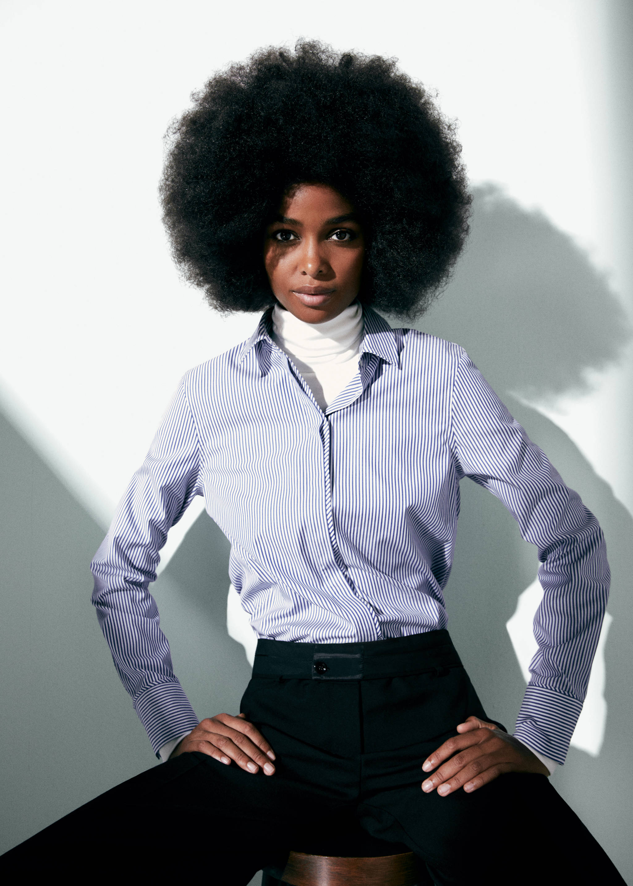 Camisa popelín slim ratlles - Detall de l'article 6