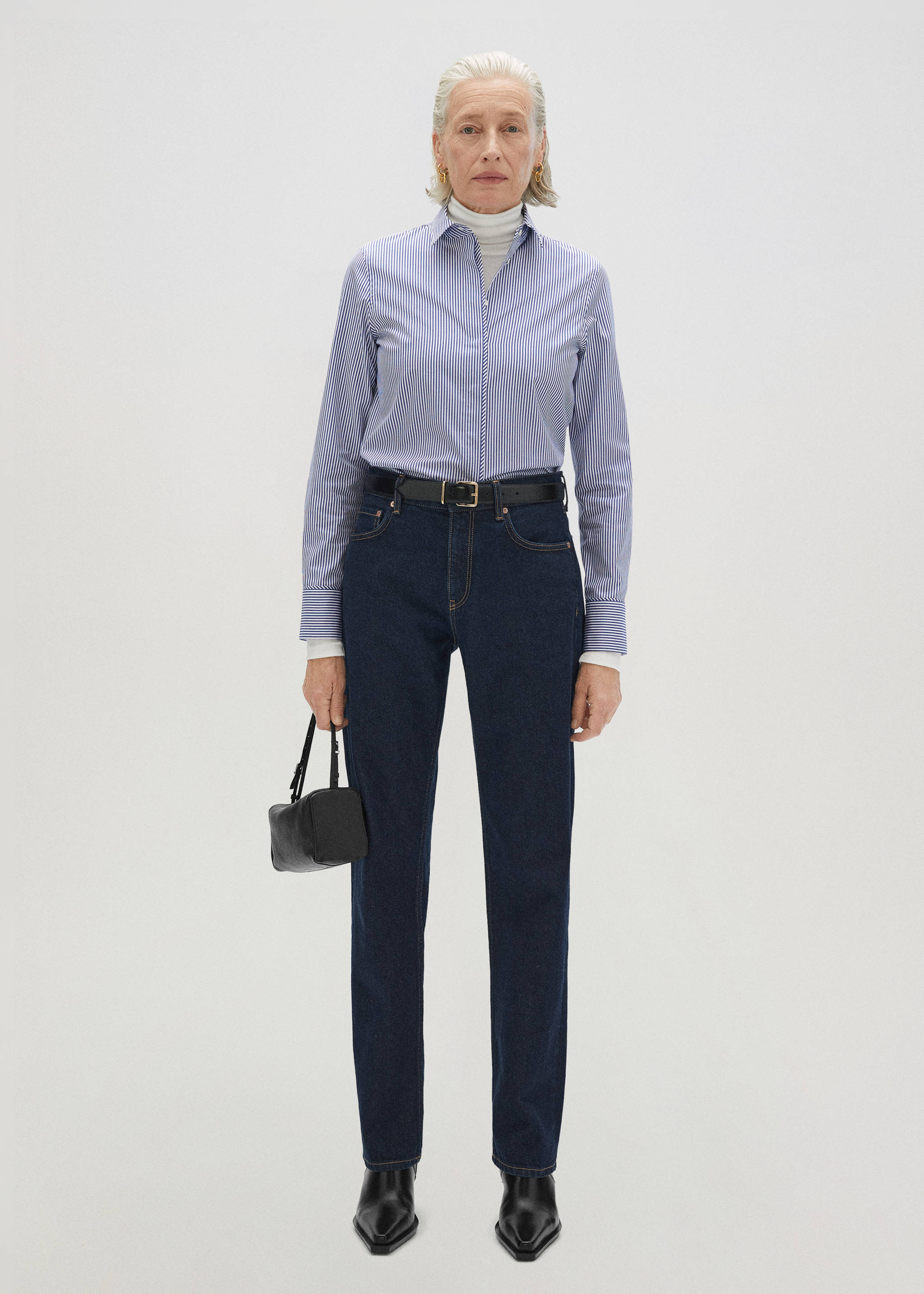 Camisa popelín slim ratlles - Detall de l'article 7