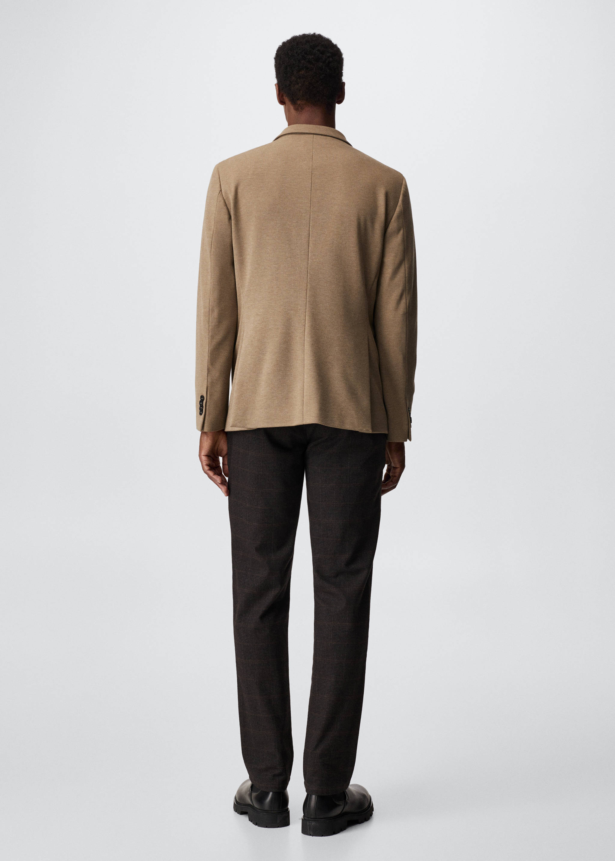 Americana slim fit cotó  - Revers de l'article