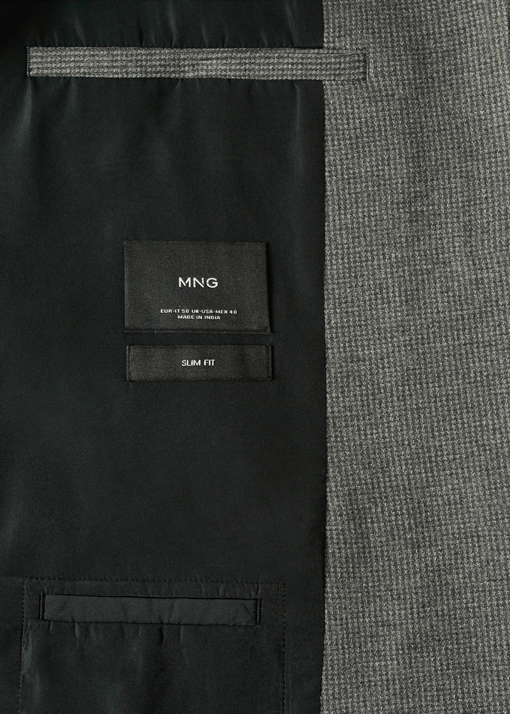 Slim fit cotton blazer - Details of the article 8