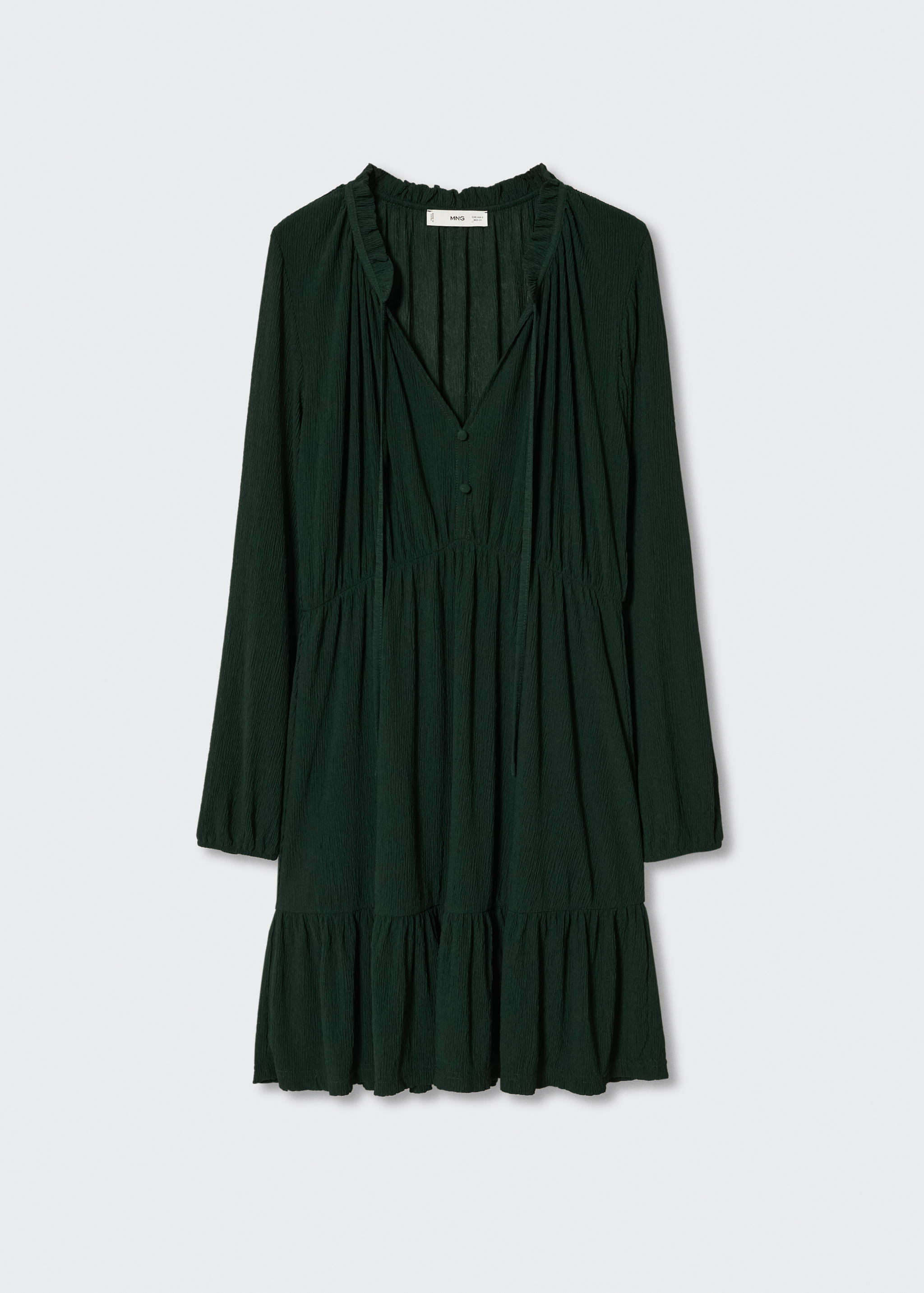 Textured short dress - Article without model