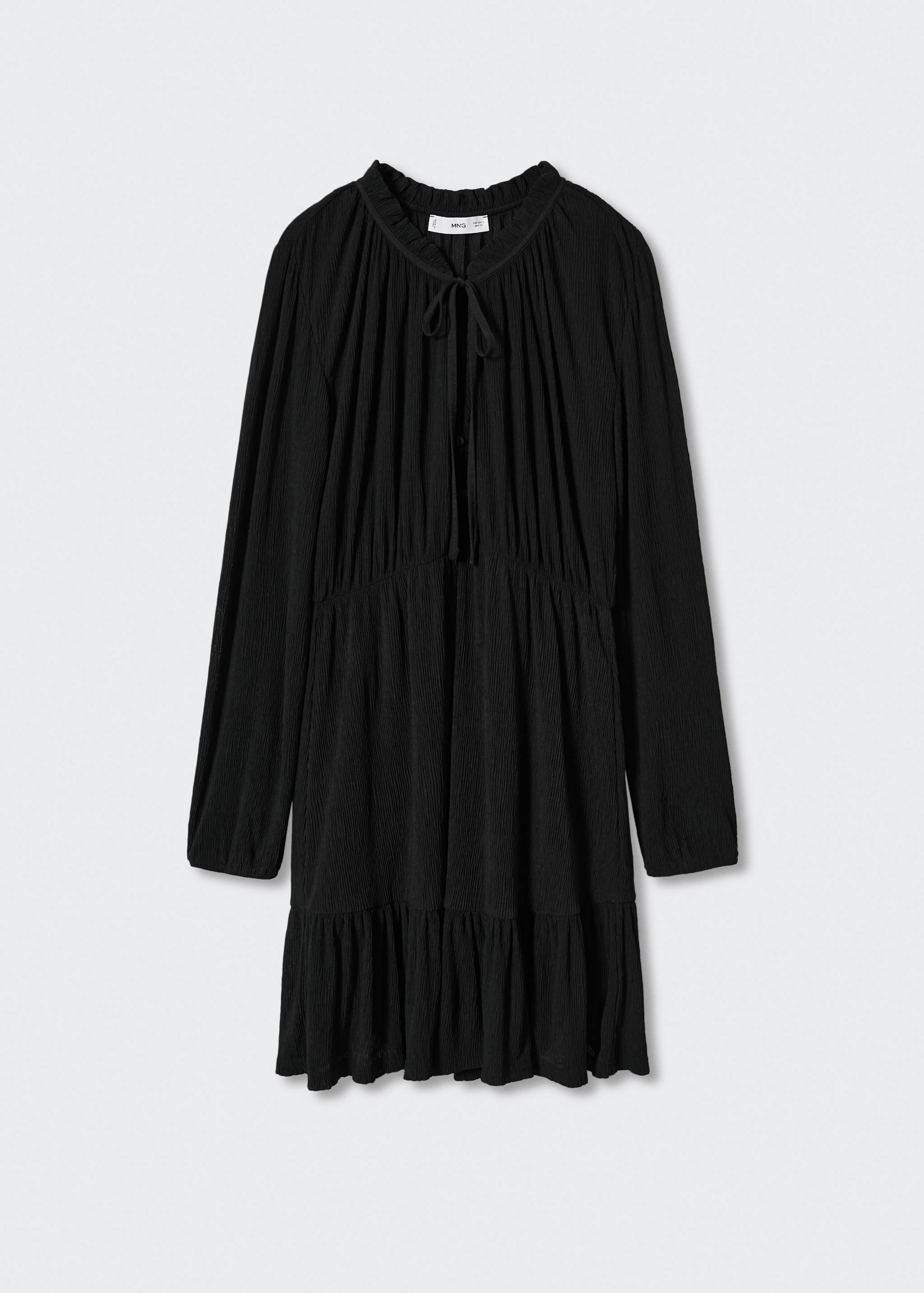 Textured short dress - Article without model