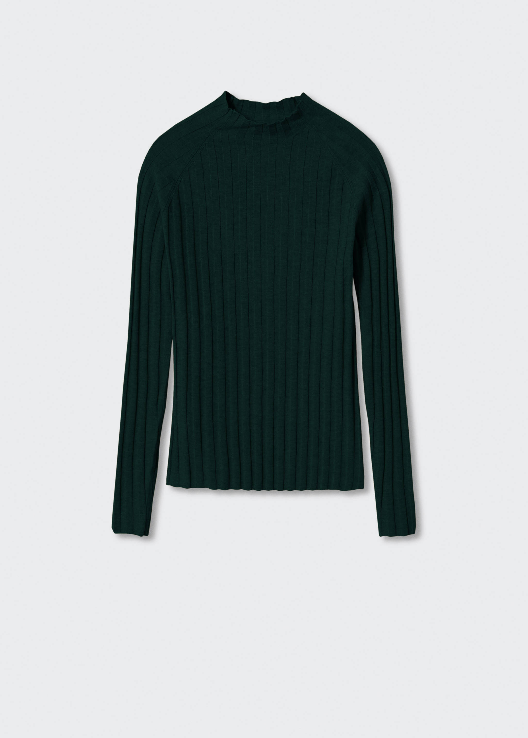 Pull-over côtelé col montant - Article sans modèle