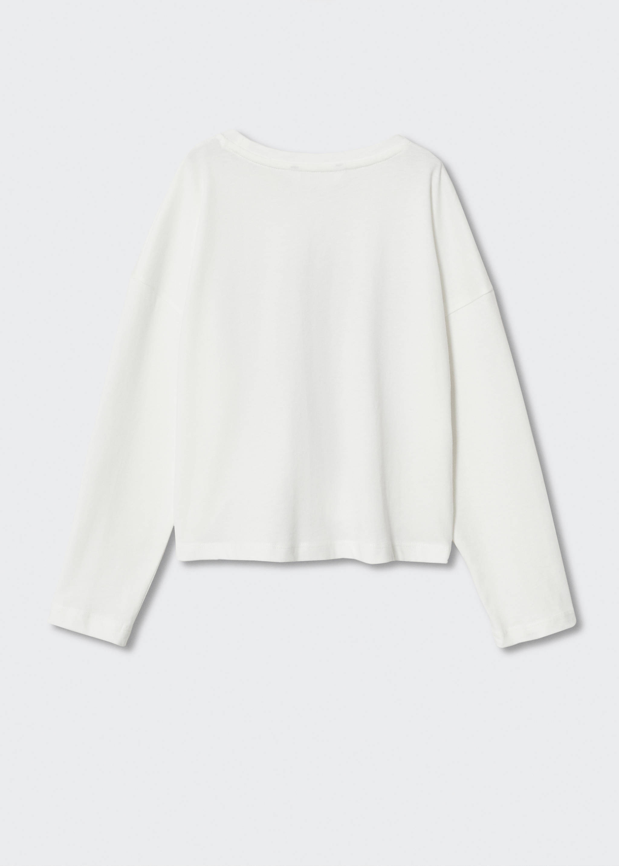 Printed cotton-blend T-shirt - Reverse of the article