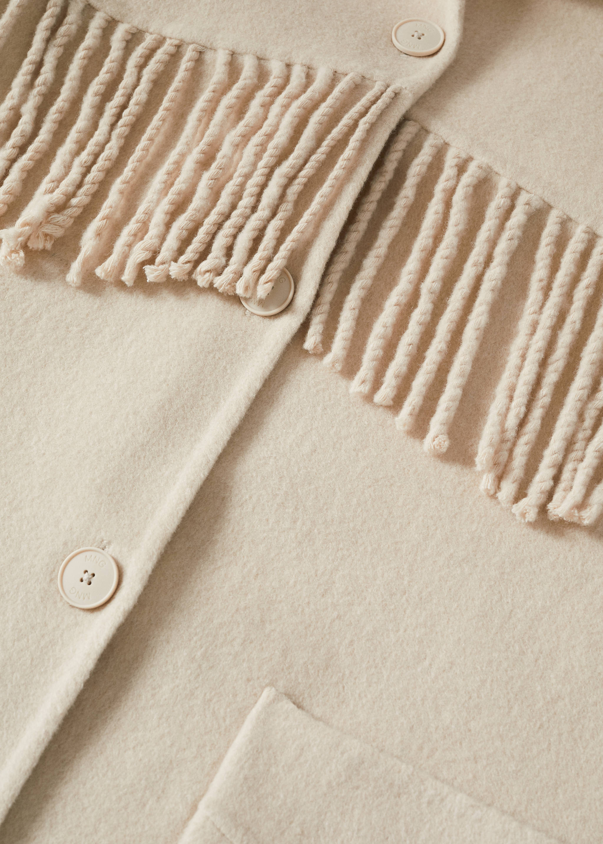 Handmade fringed overshirt - Details of the article 8