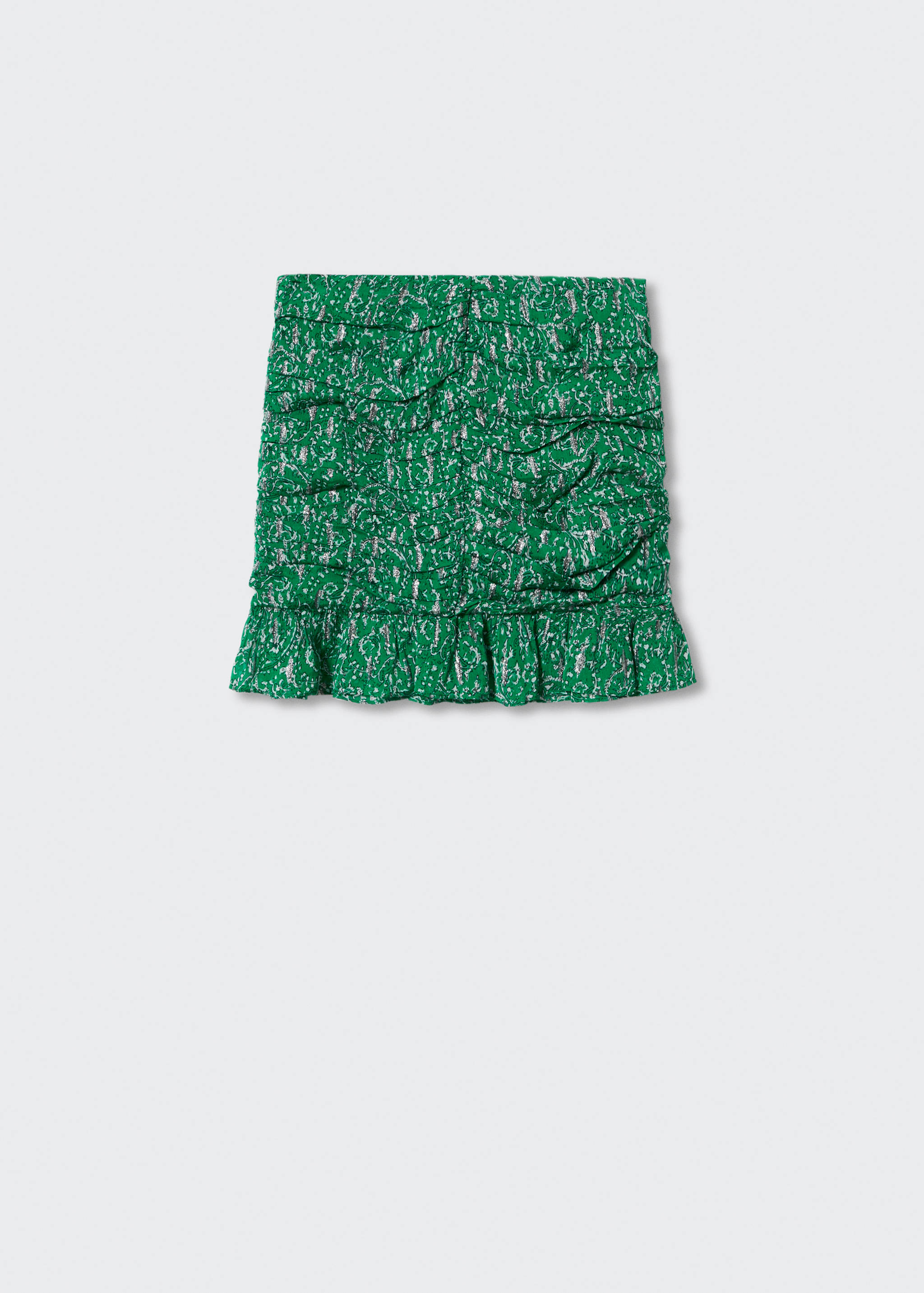 Gonna drappeggiata stampata - Articolo senza modello