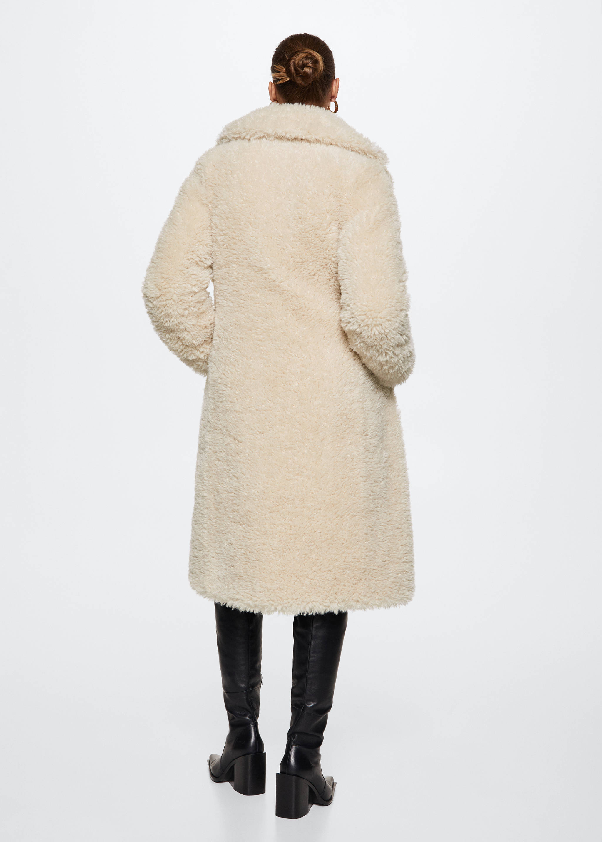 Fur bouclé coat - Reverse of the article