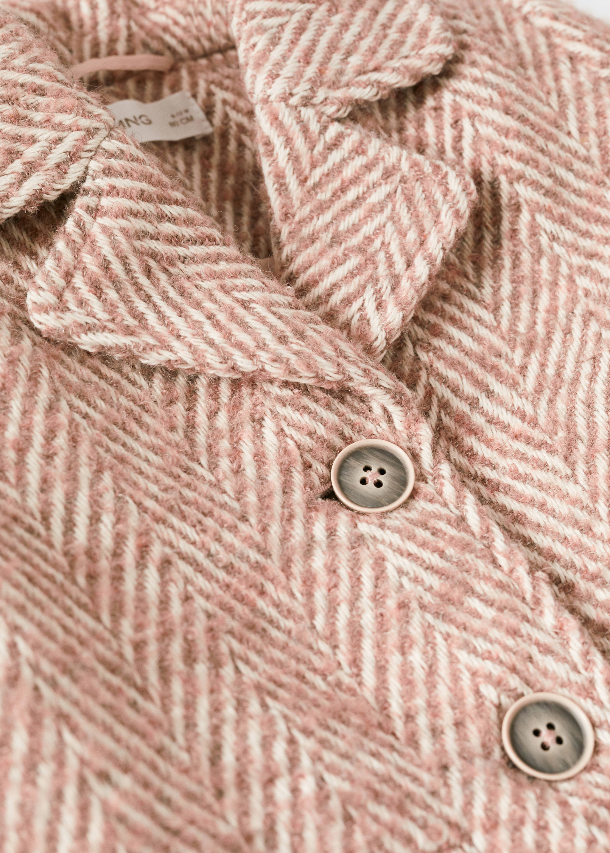 Παλτό ύφασμα ψαροκόκαλο  - Λεπτομέρεια του προϊόντος 0