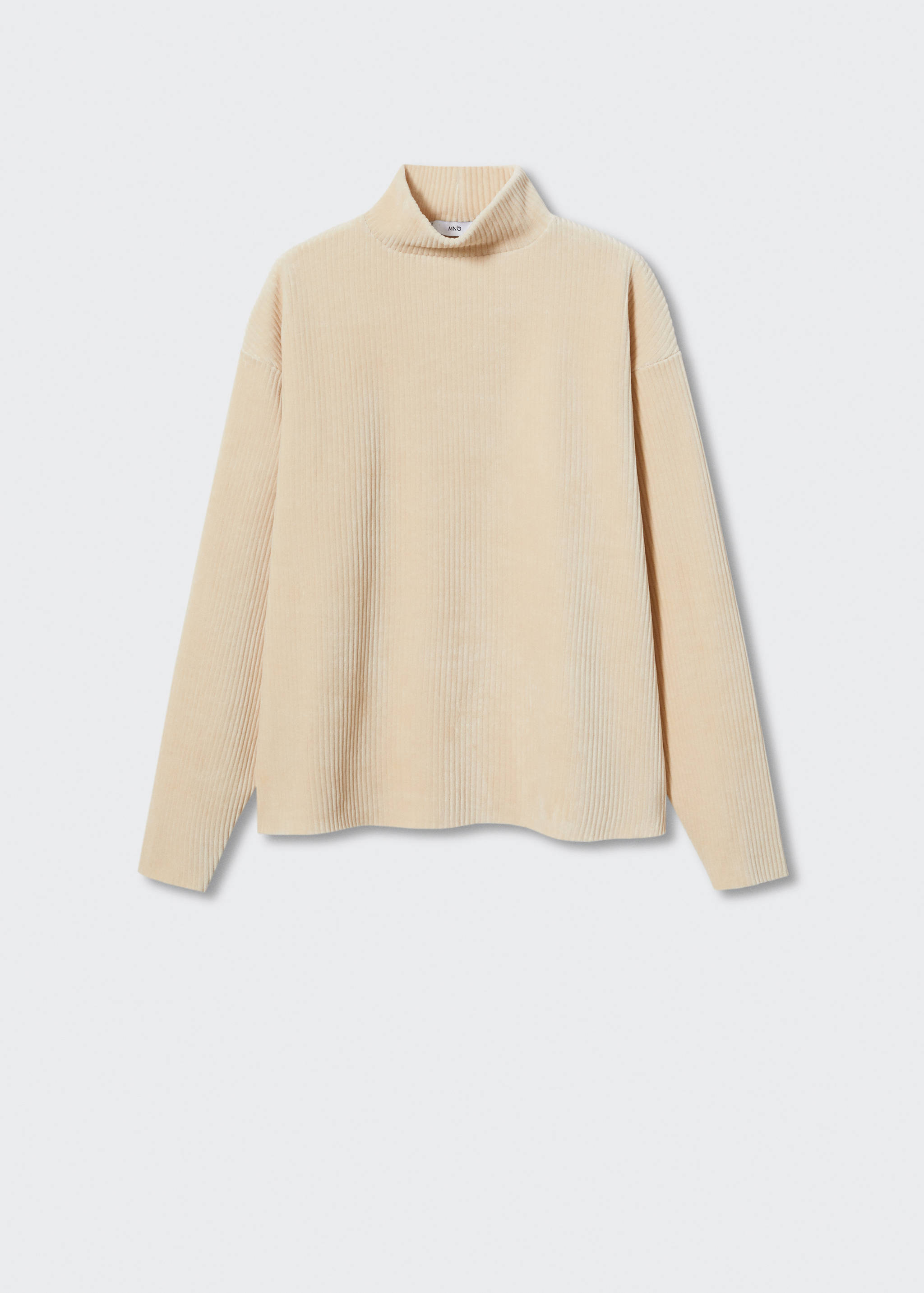 Corduroy sweatshirt met trechterhals - Artikel zonder model