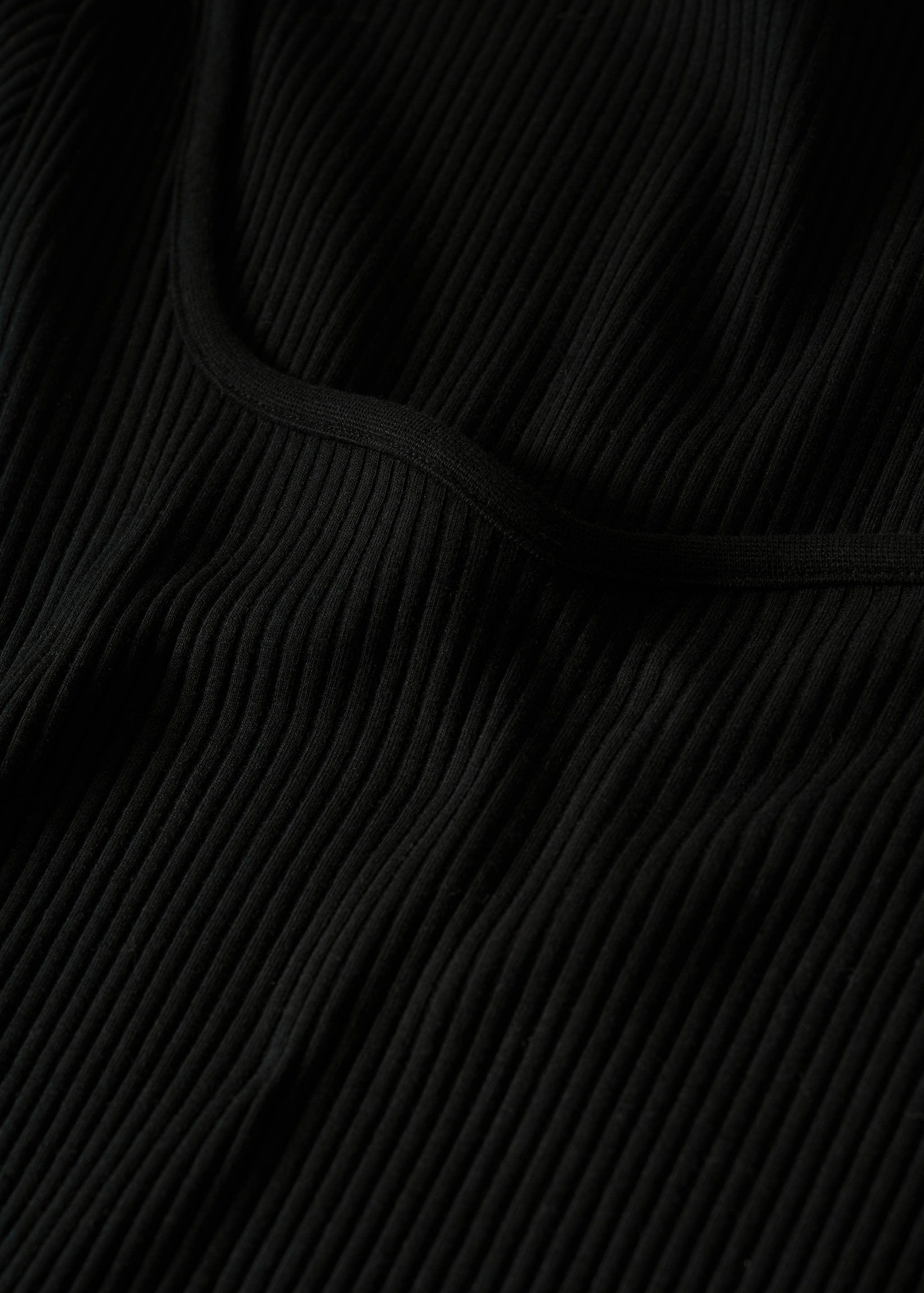 Ribbed Squared neckline t-shirt - Details of the article 8