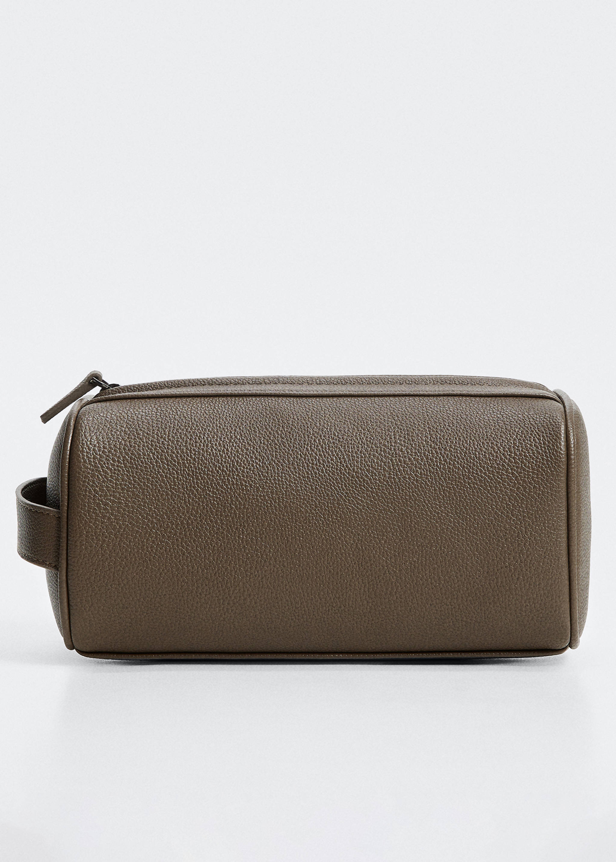 Leather-effect toiletry bag - null