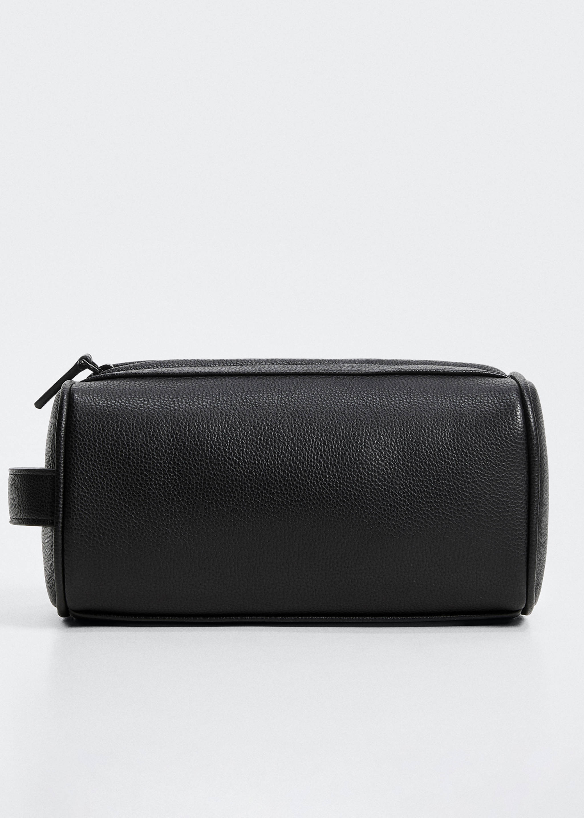 Leather-effect toiletry bag - null