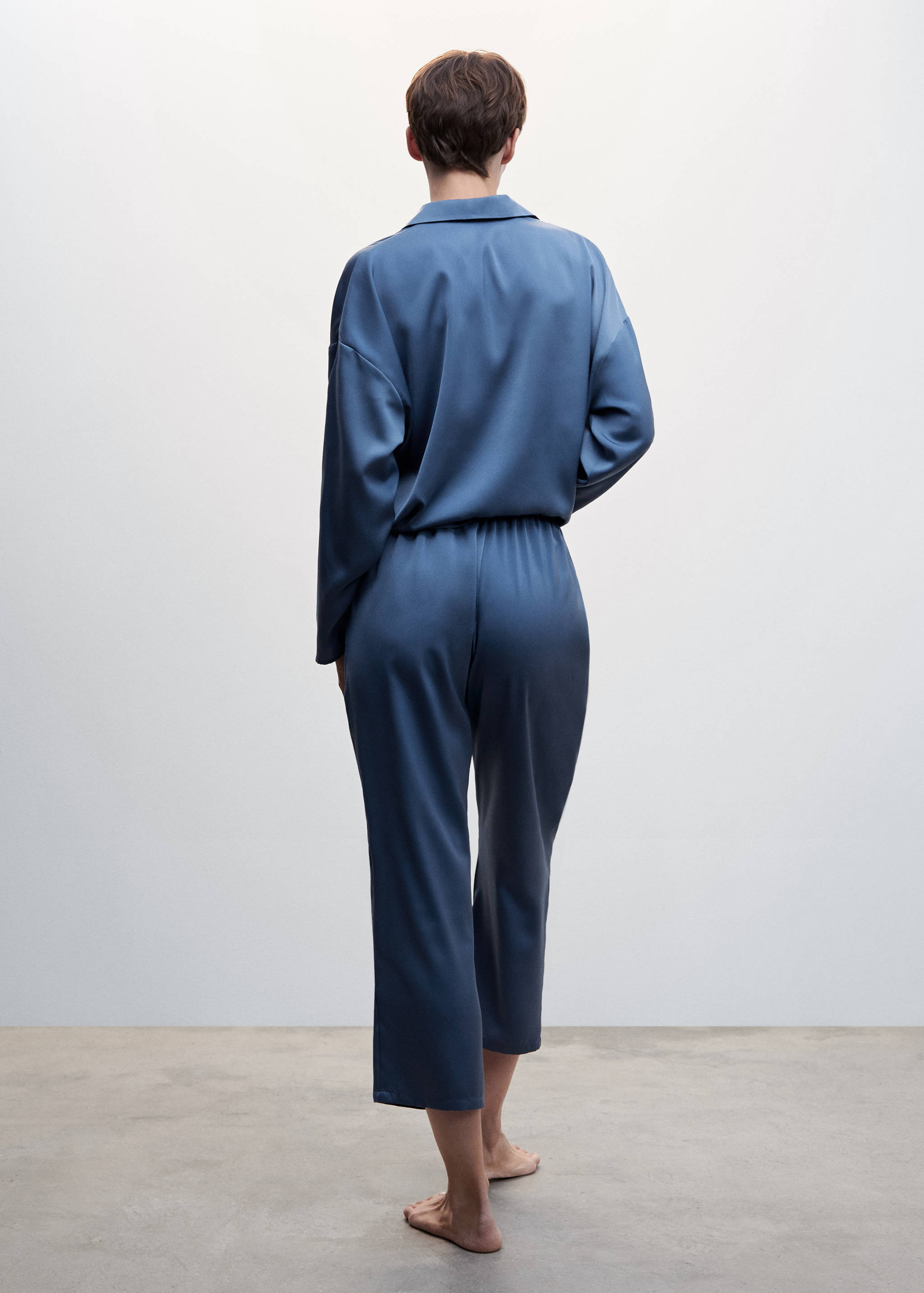 Satin pyjama trousers - Reverse of the article