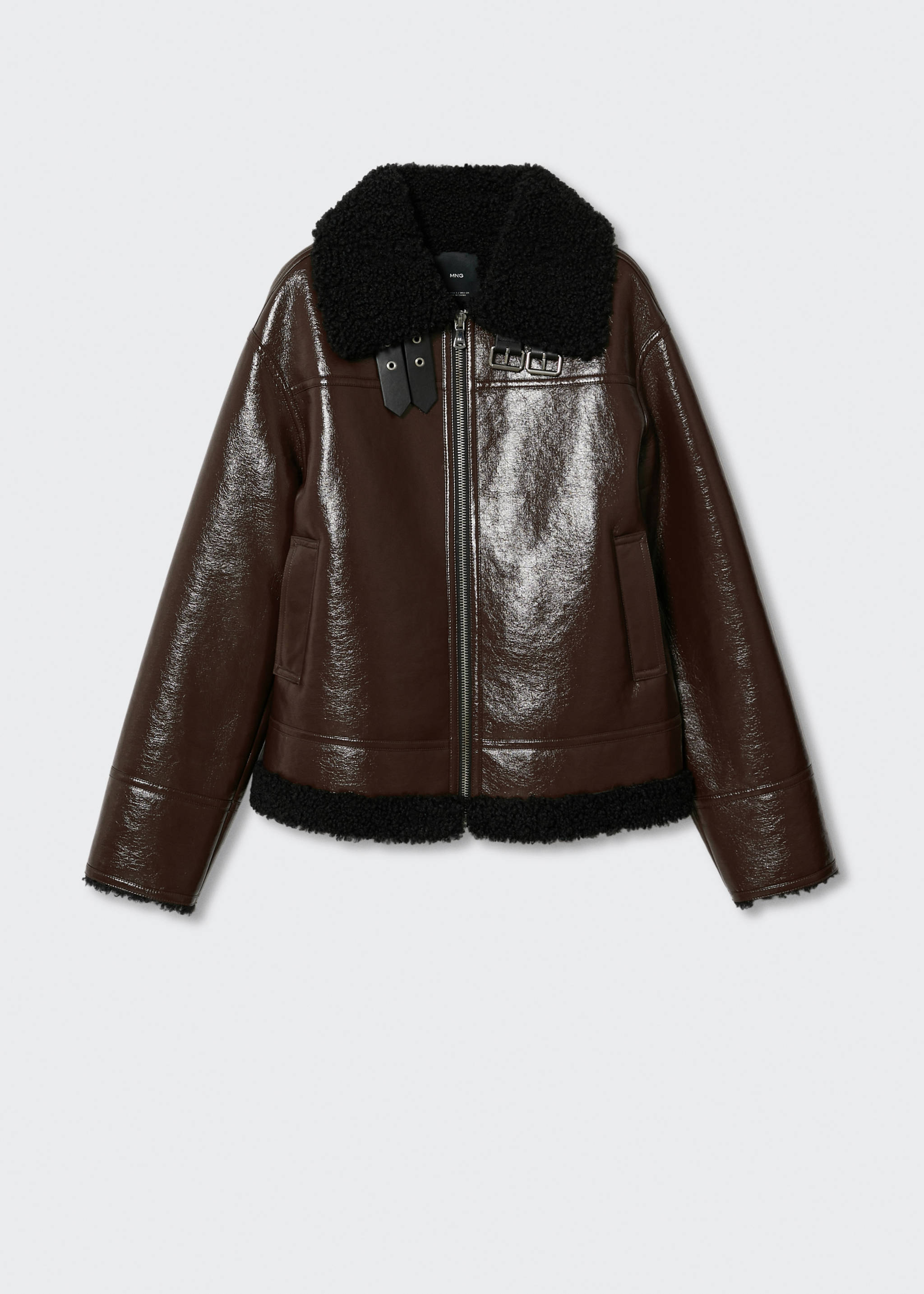 Jacket with shearling-effect lining - Article without model