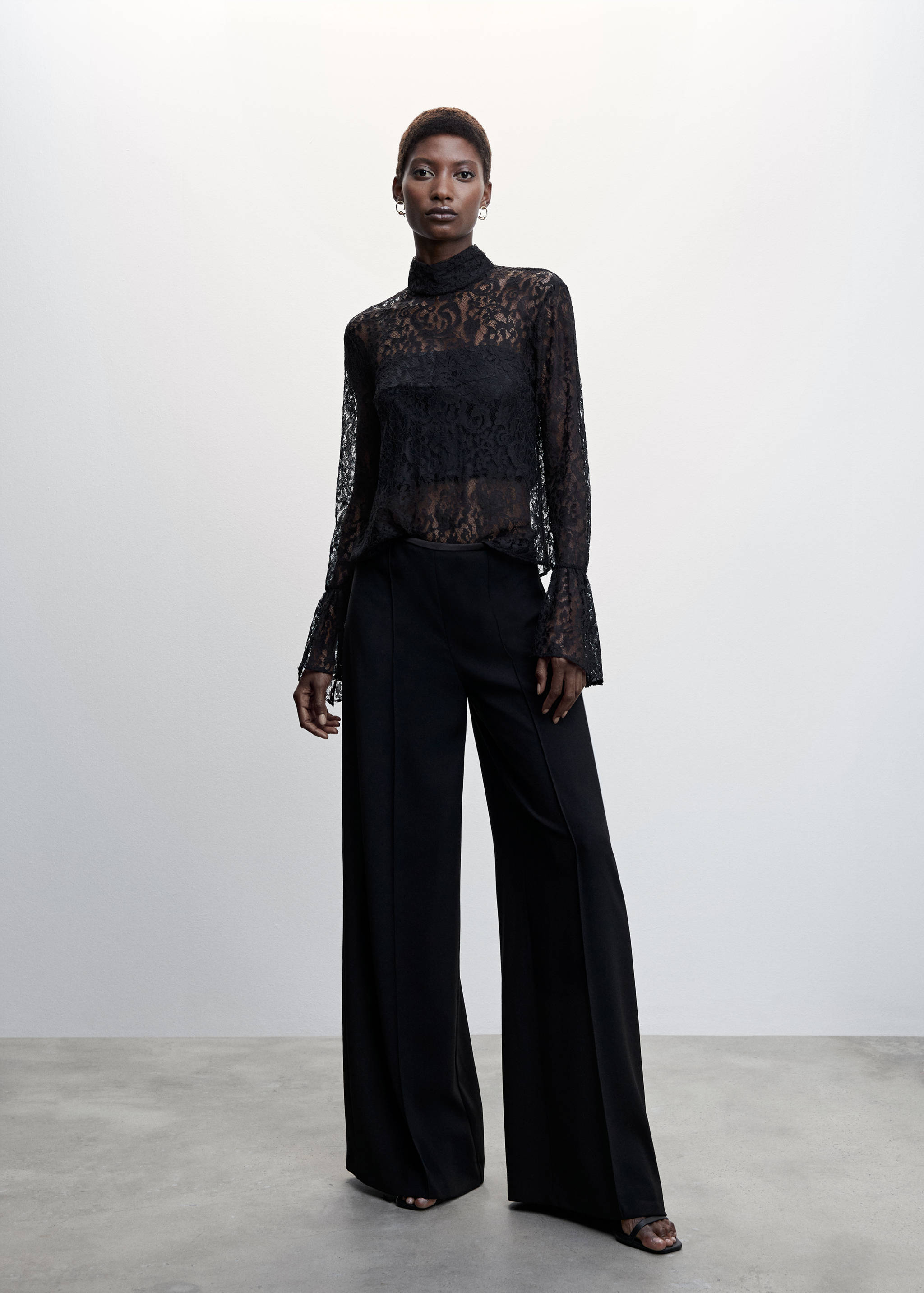 Flowy palazzo trousers - General plane