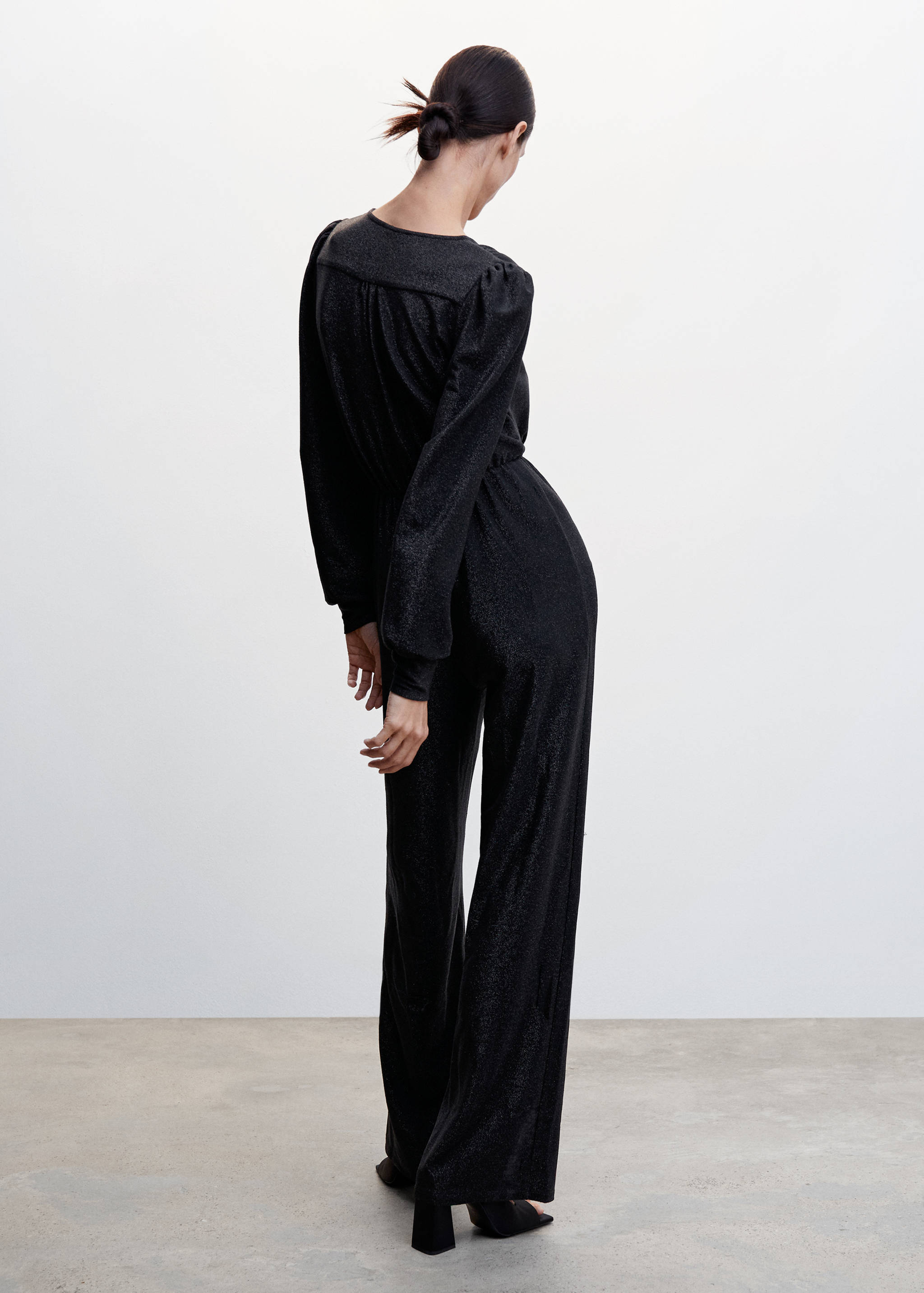 Lång jumpsuit lurex - Artikelns baksida