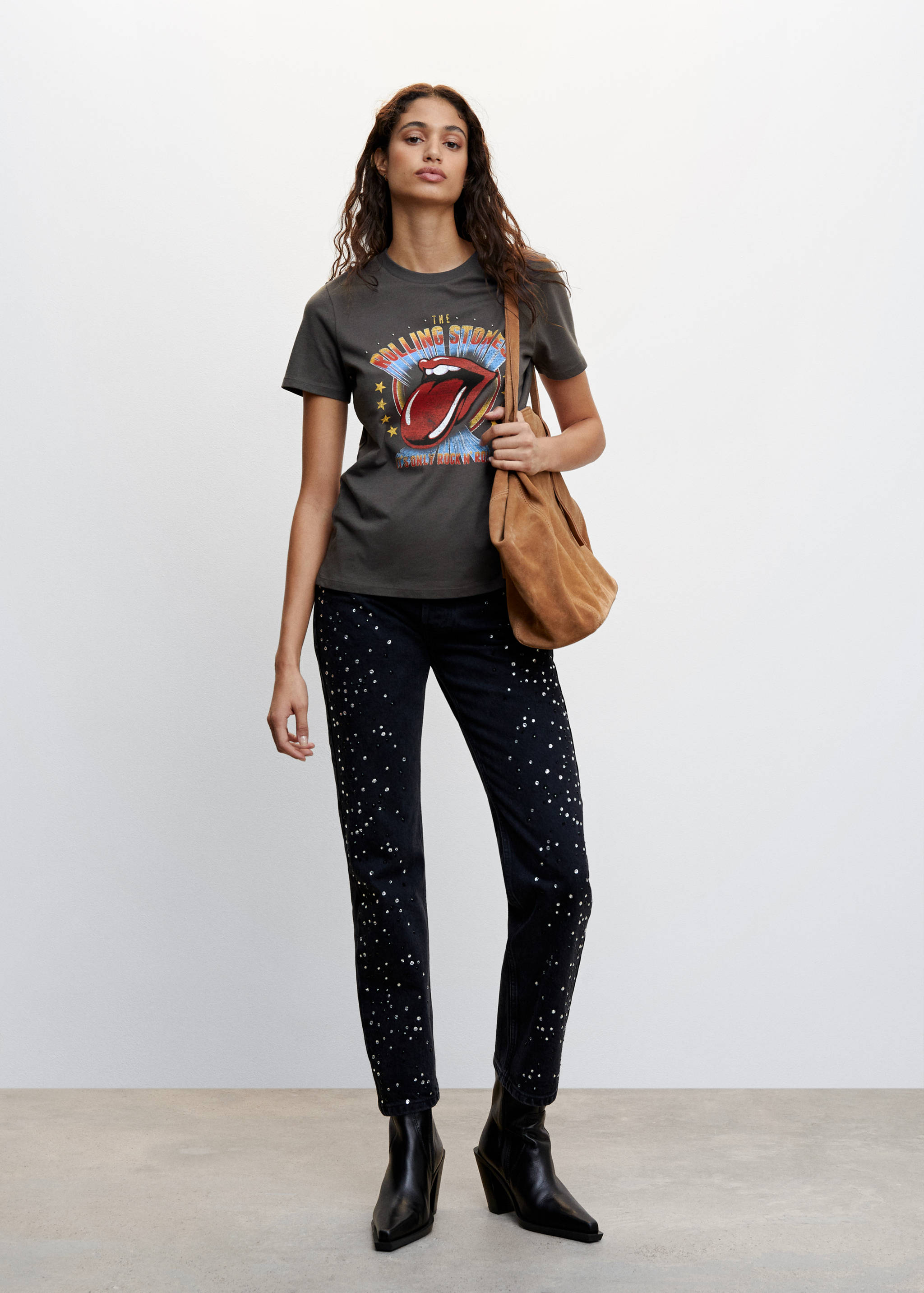 The Rolling Stones T-shirt - Overzichtstekening