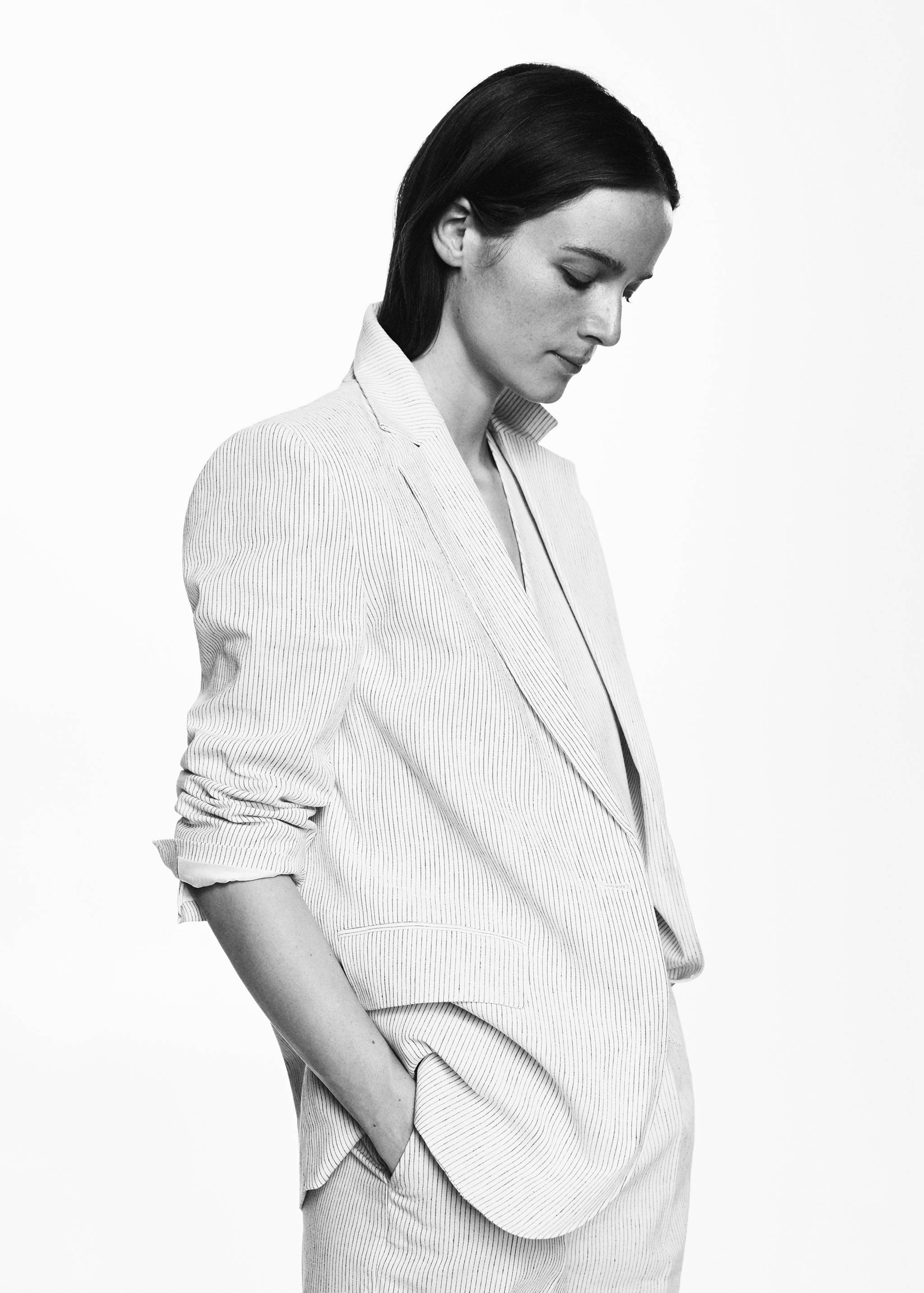 Striped suit blazer - Details of the article 1