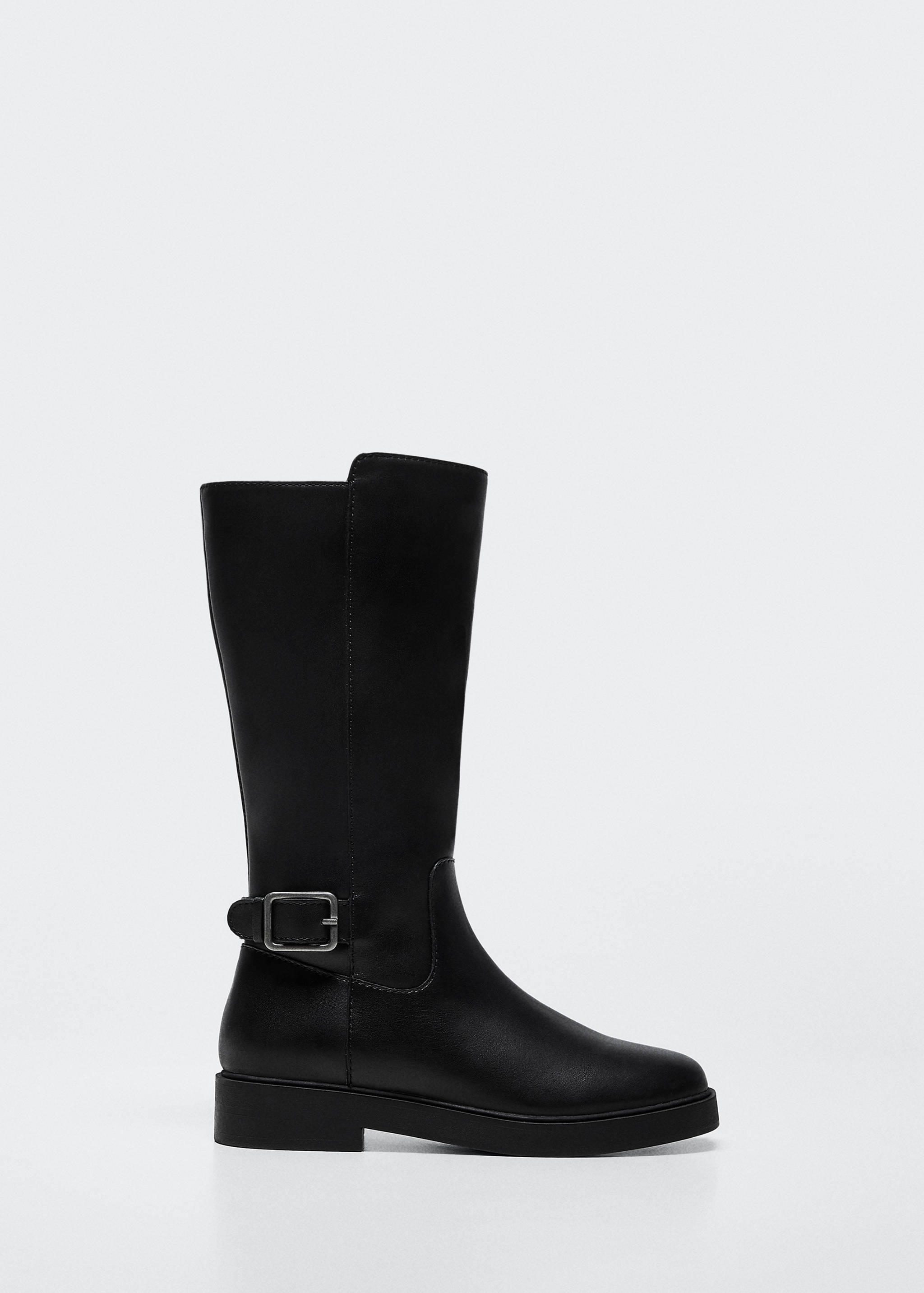 Leather boots with tall leg - Article without model