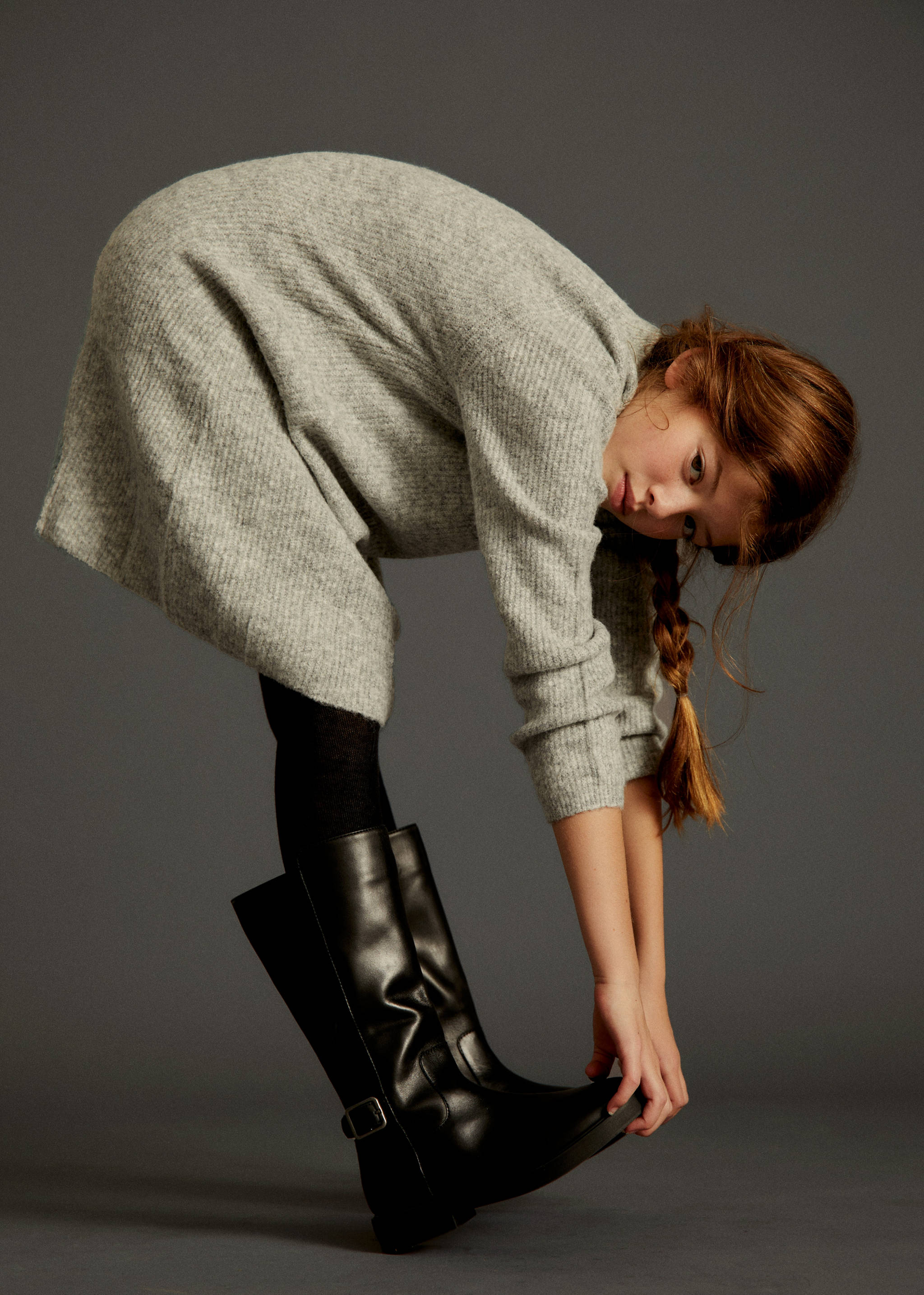 Leather boots with tall leg - Details of the article 5
