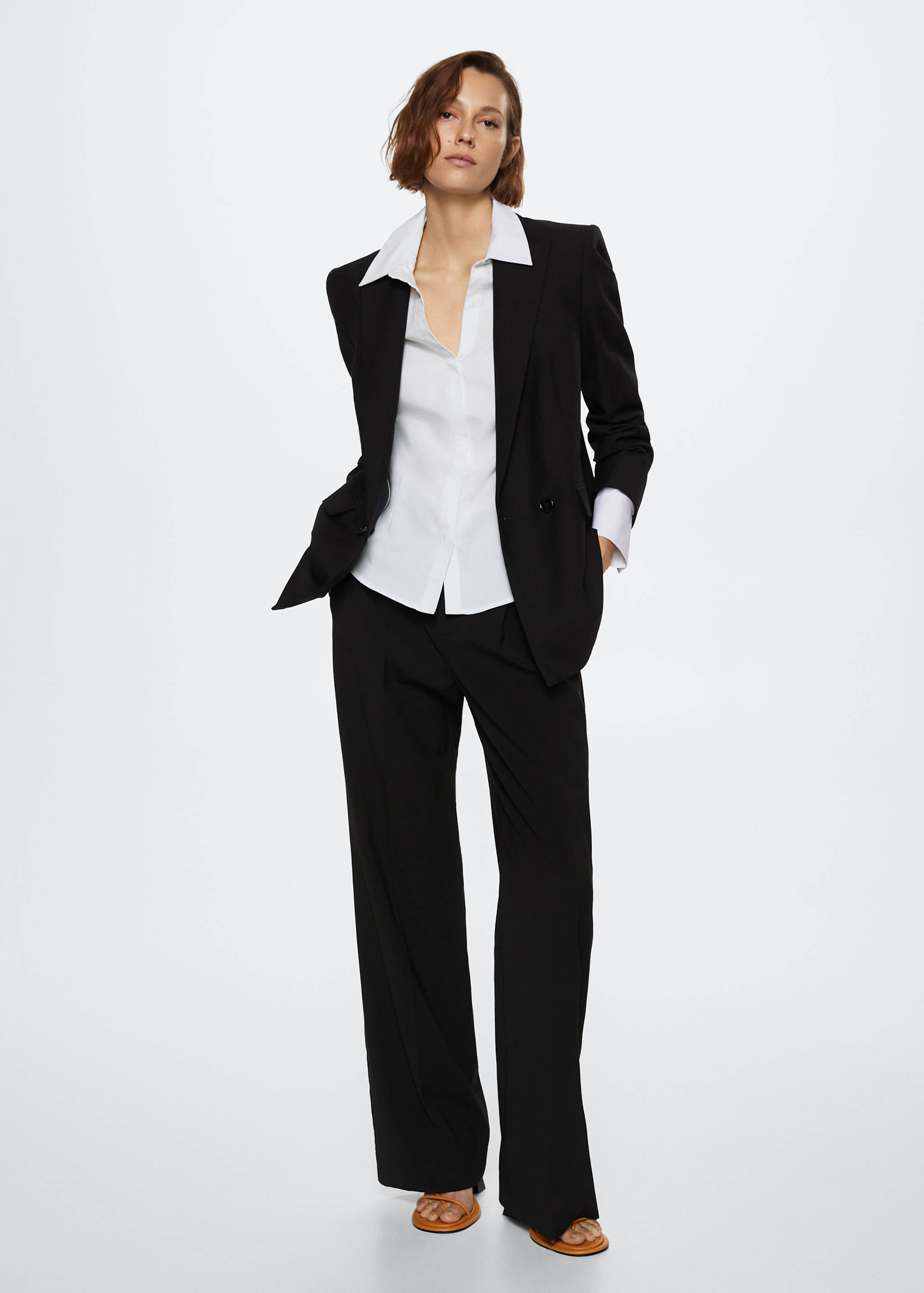 Essential cotton-blend shirt - General plane