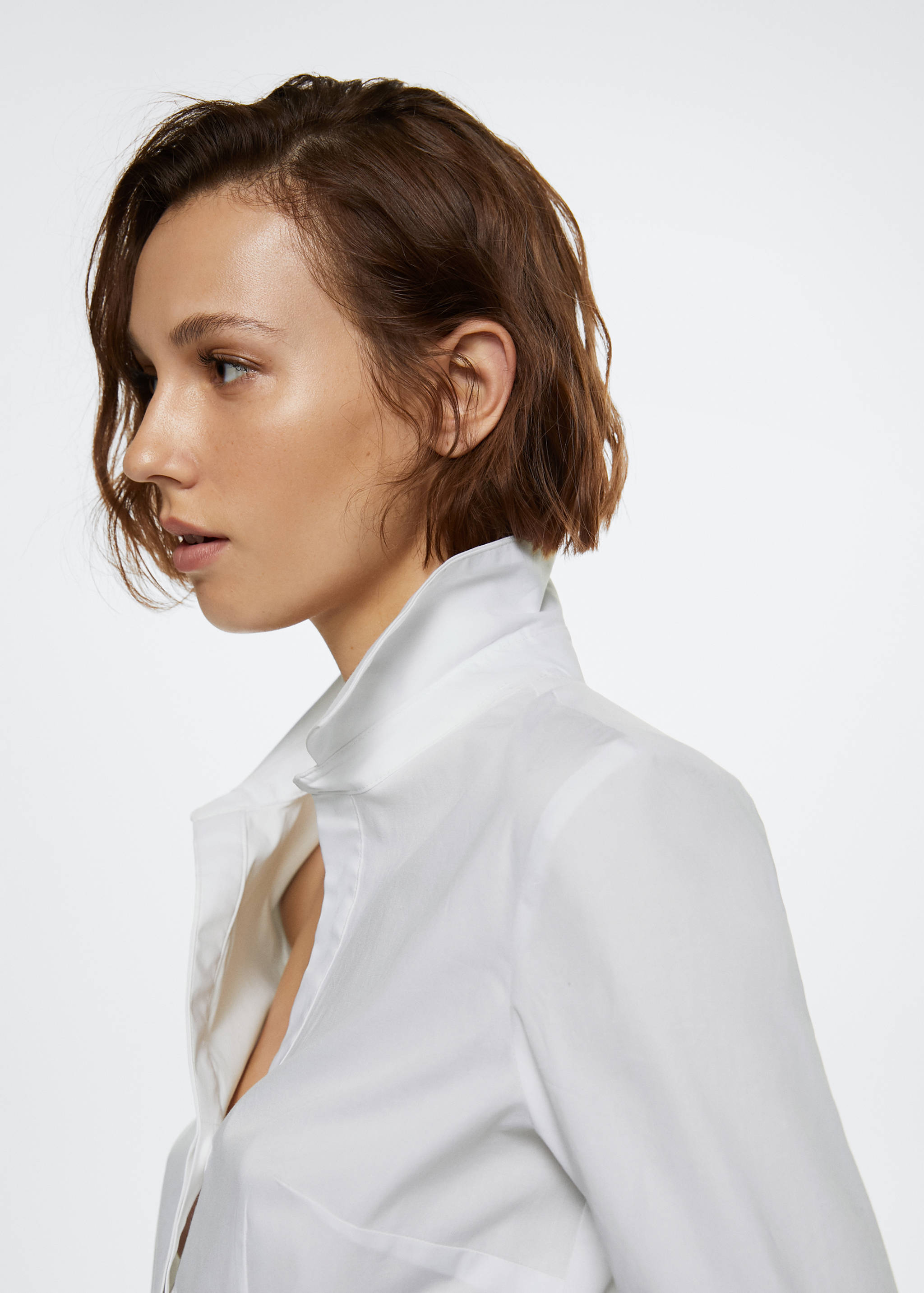 Essential cotton-blend shirt - Details of the article 1