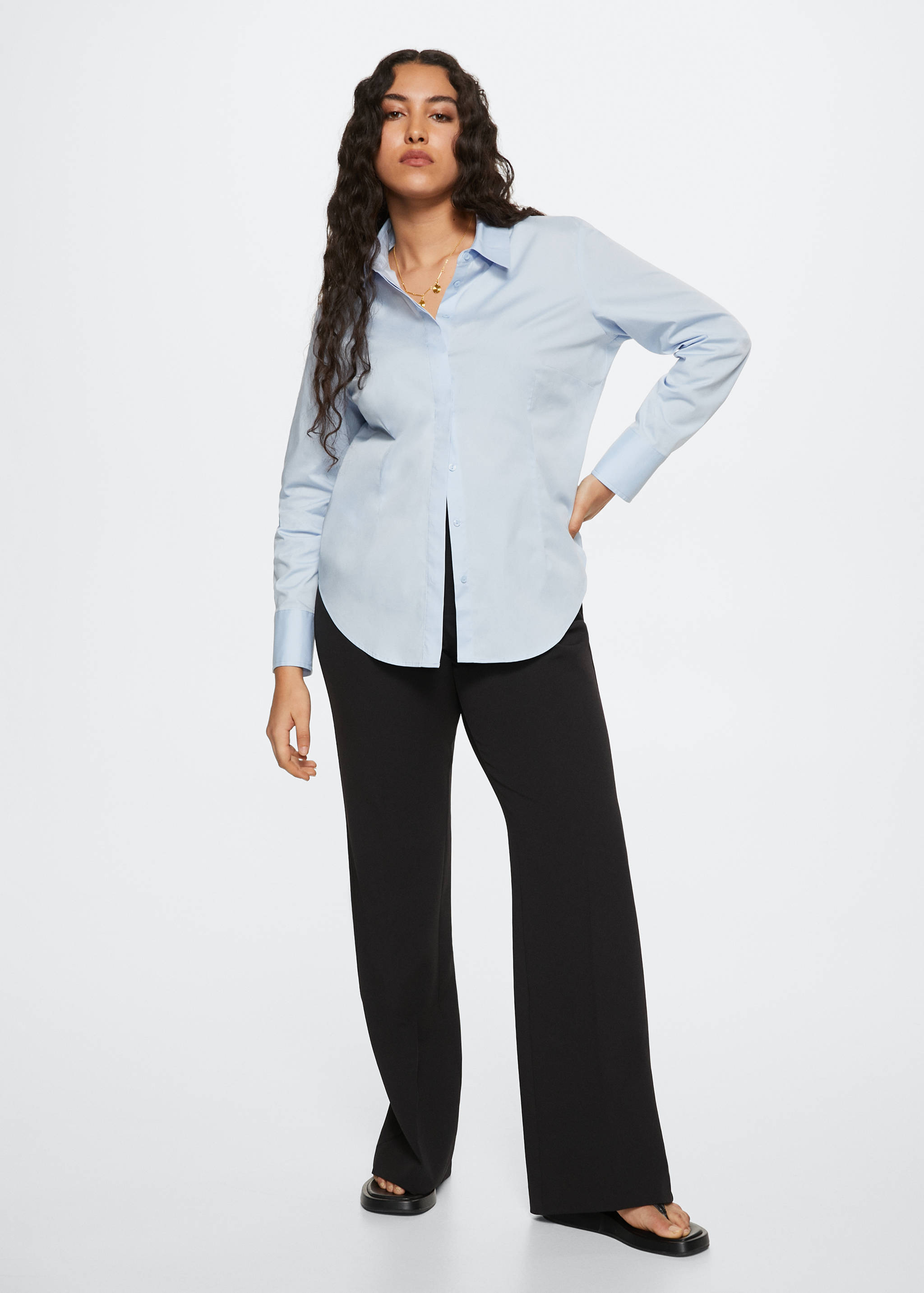 Essential cotton-blend shirt - Details of the article 3