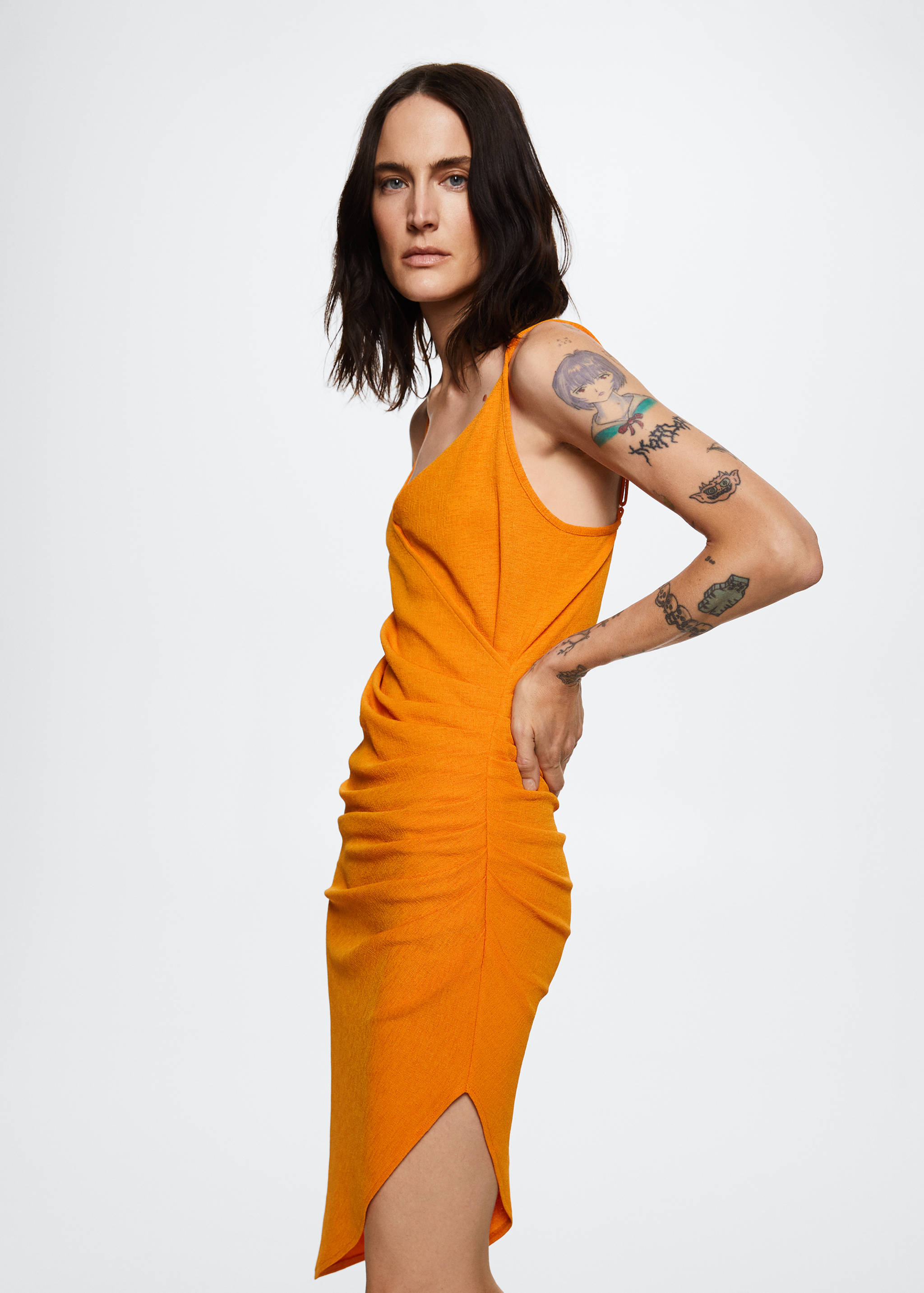 Ruched detail dress - Medium plane