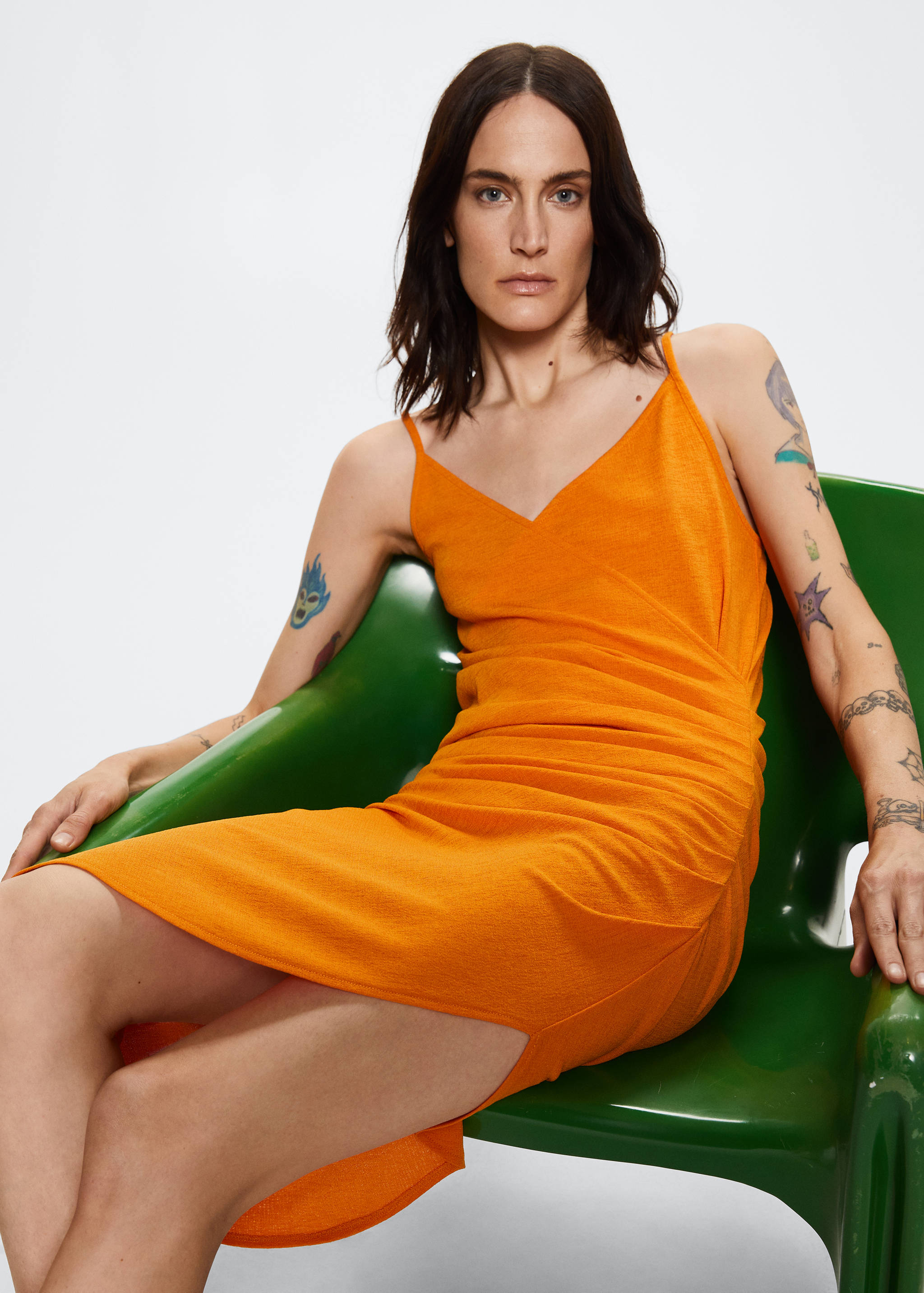 Ruched detail dress - Details of the article 1