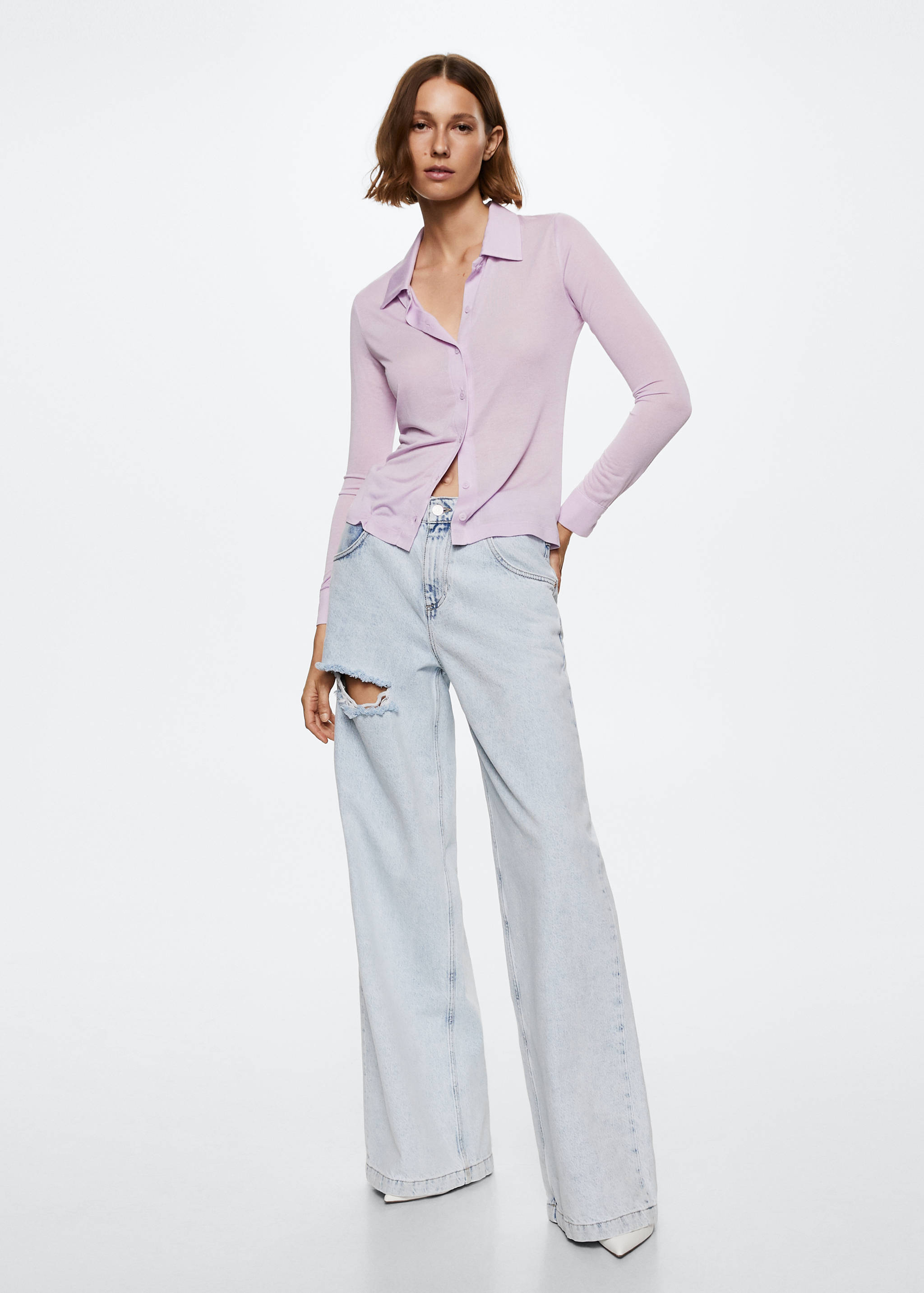Camisa punto fino - Plano general