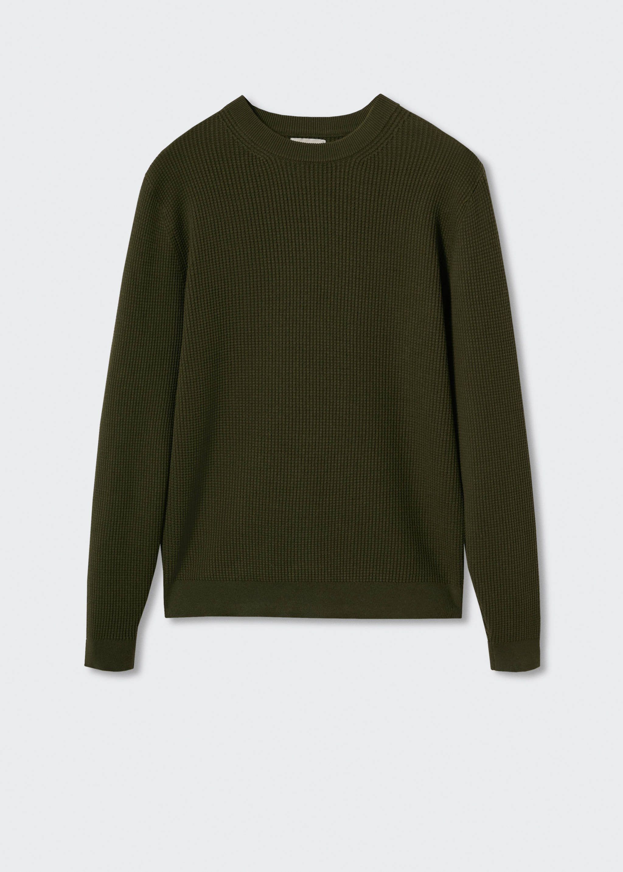 Structured cotton sweater - Article without model
