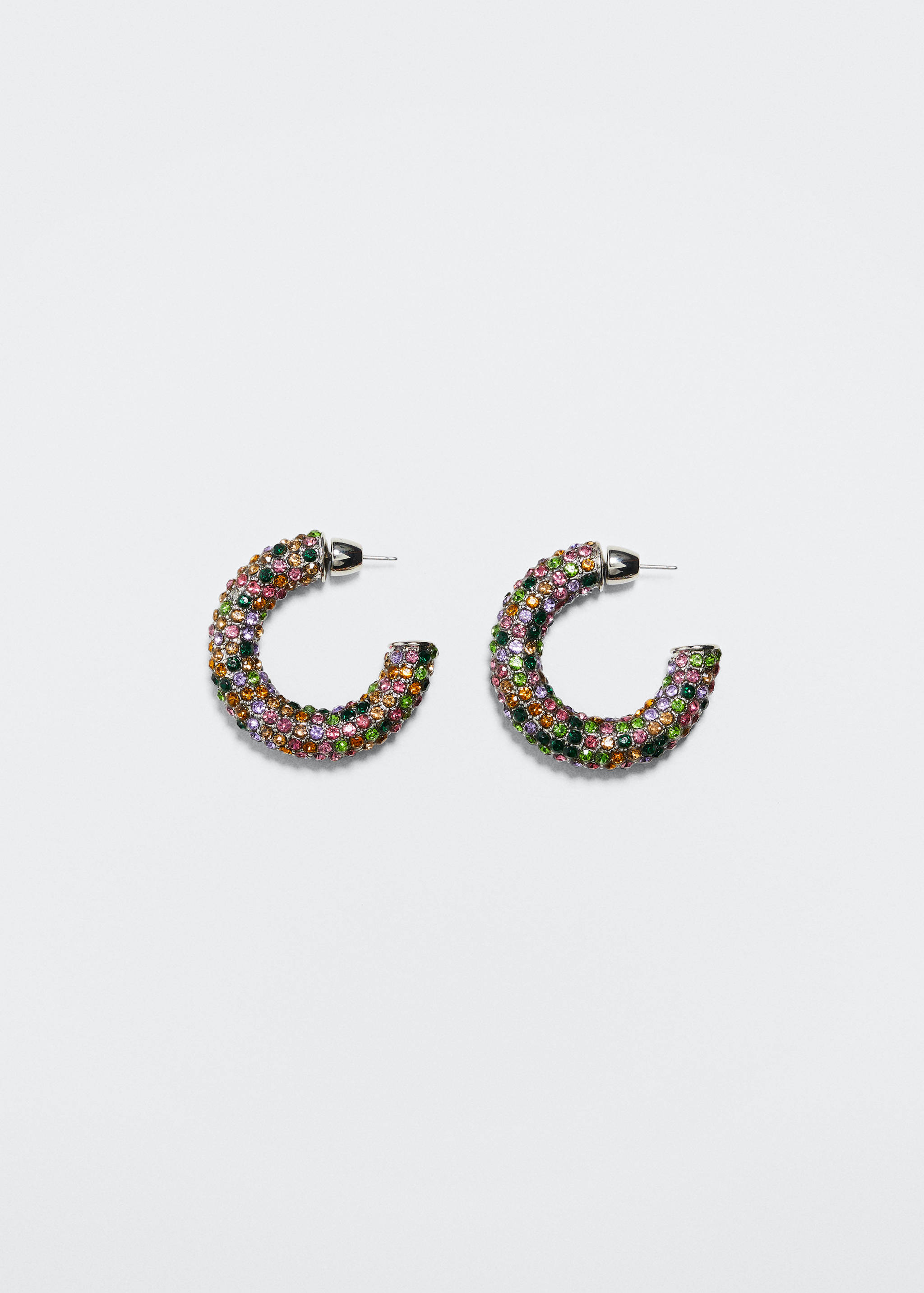 Pendientes aros cristales - Artículo sin modelo