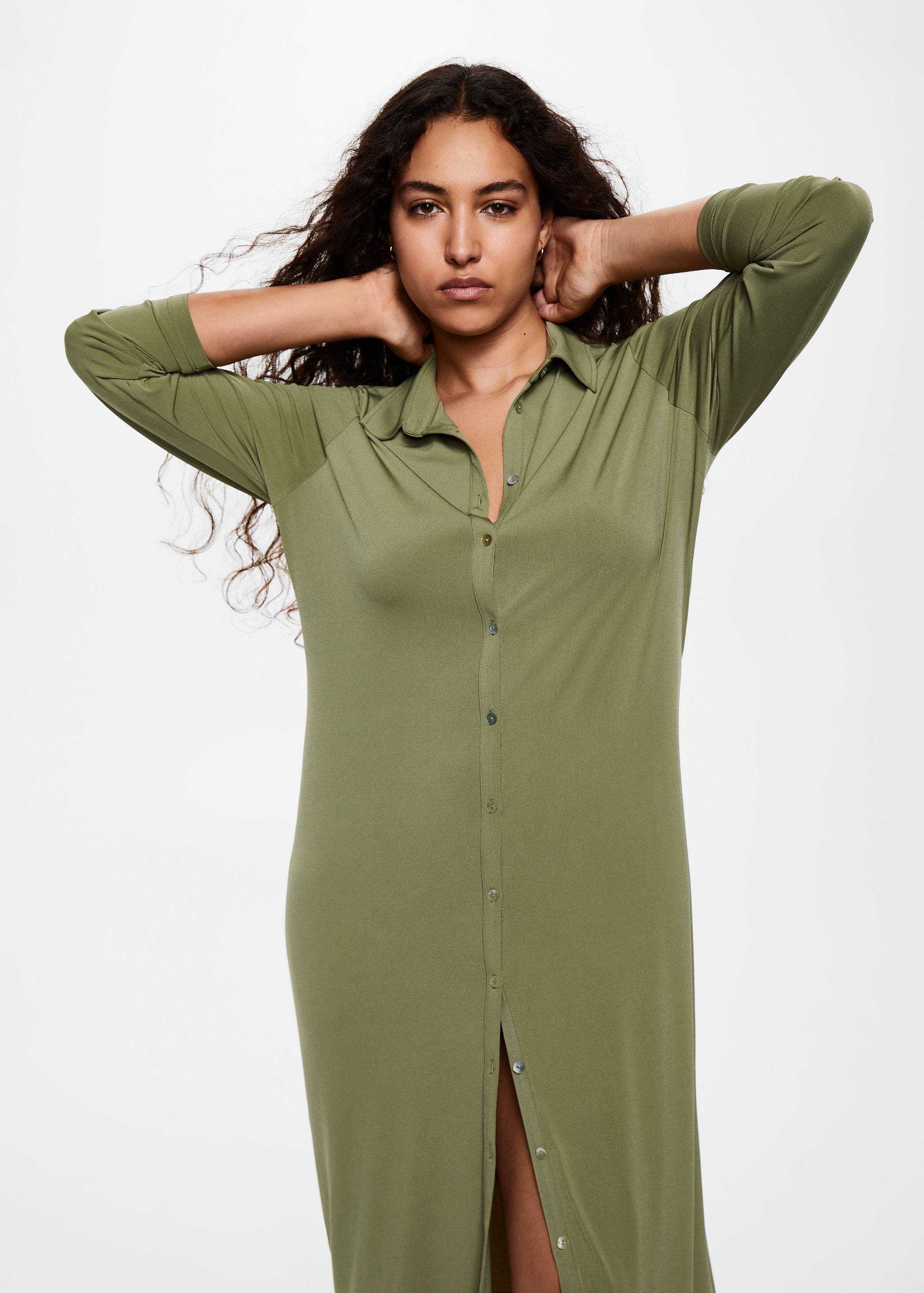 Vestido midi botones - Detalle del artículo 5