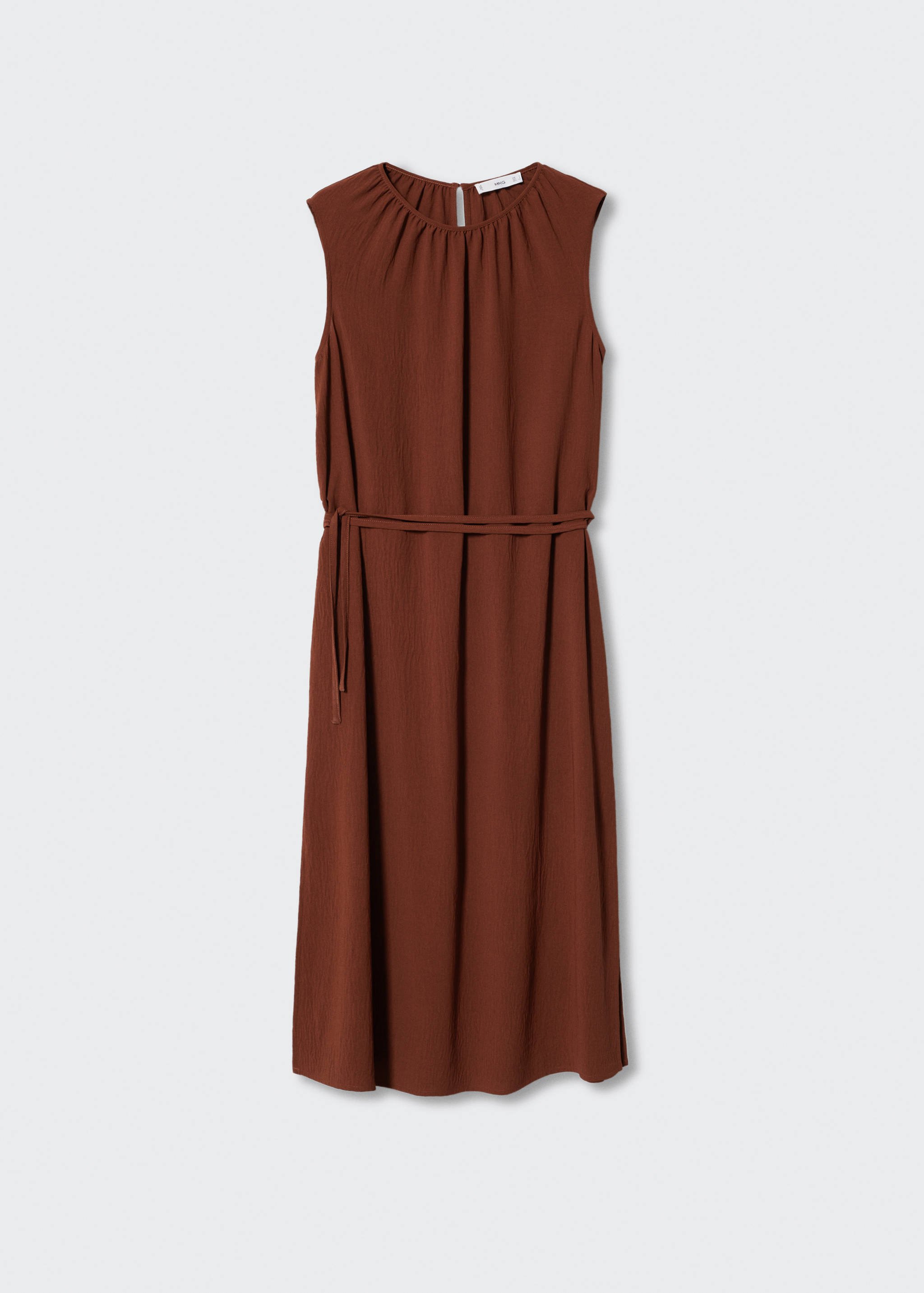 Robe texturée ceinture - Article sans modèle