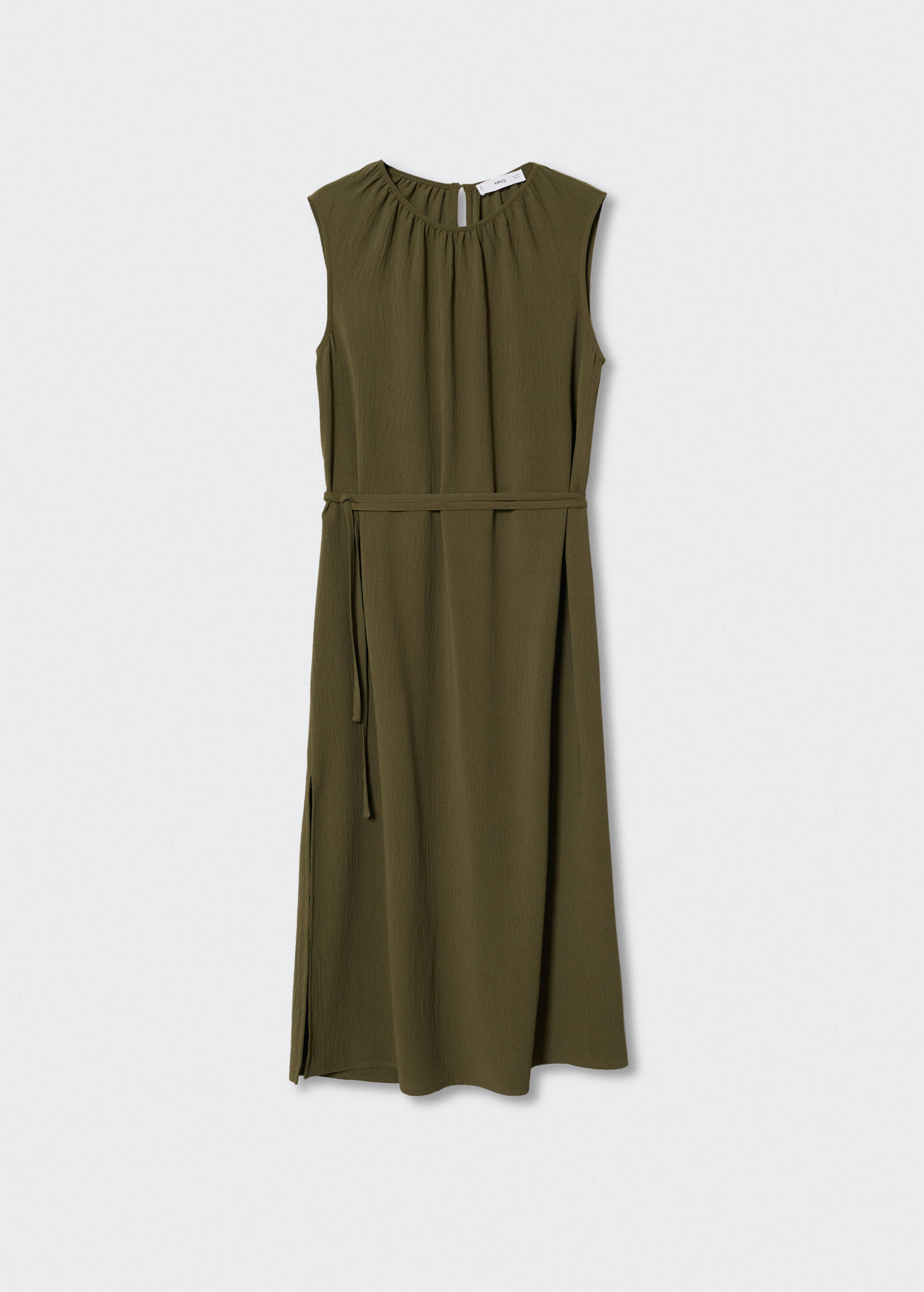 Robe texturée ceinture - Article sans modèle