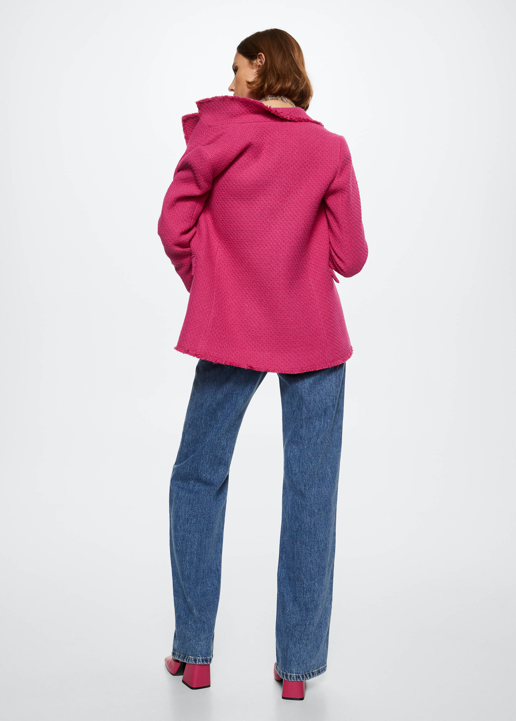 Buttons tweed blazer - Reverse of the article