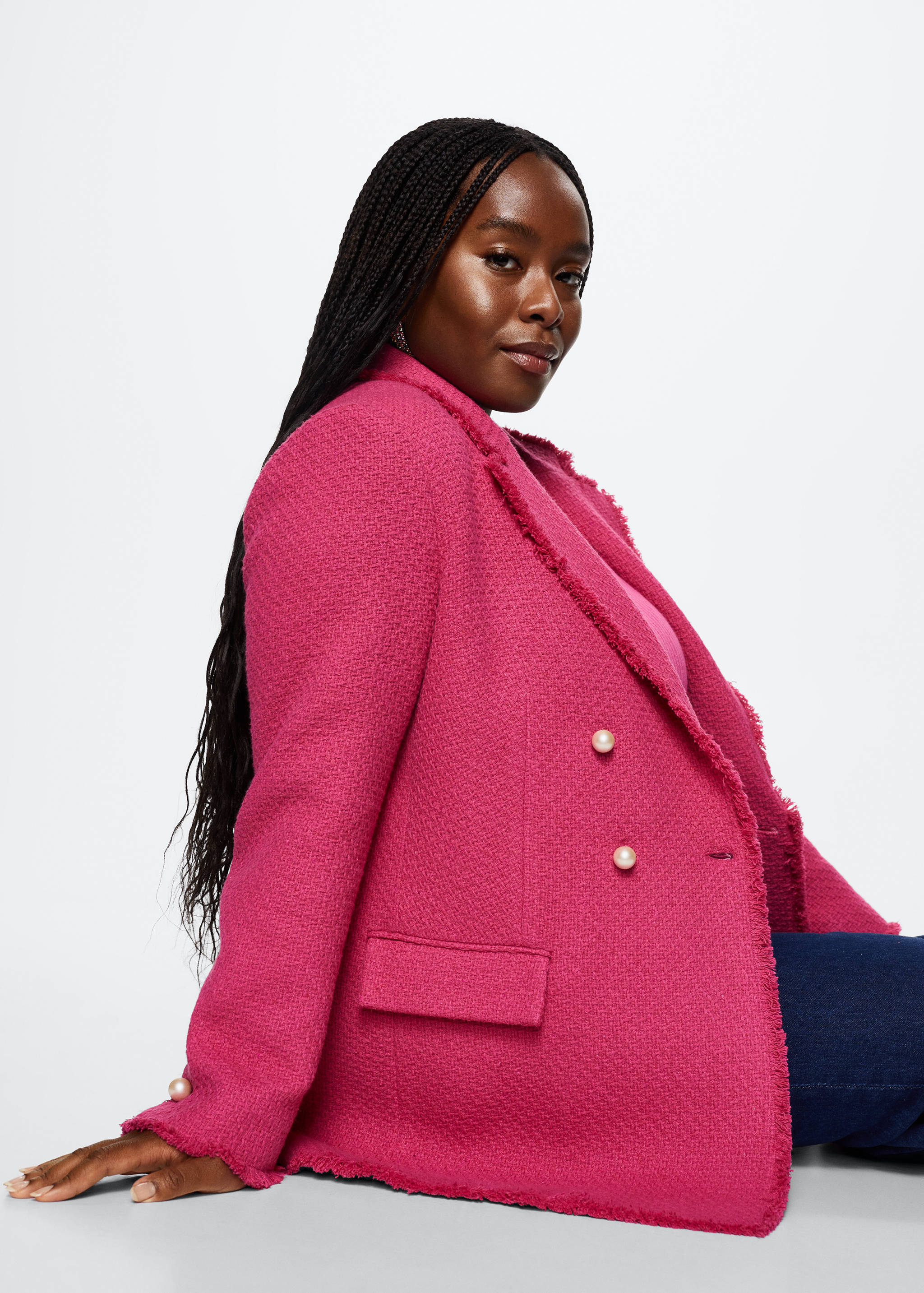 Buttons tweed blazer - Details of the article 5