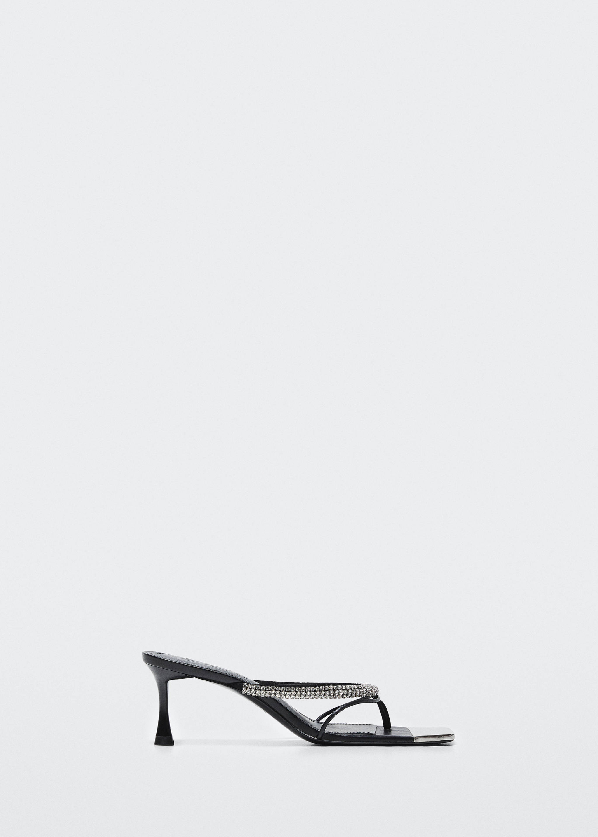 Heeled sandal with strass strap - Article without model