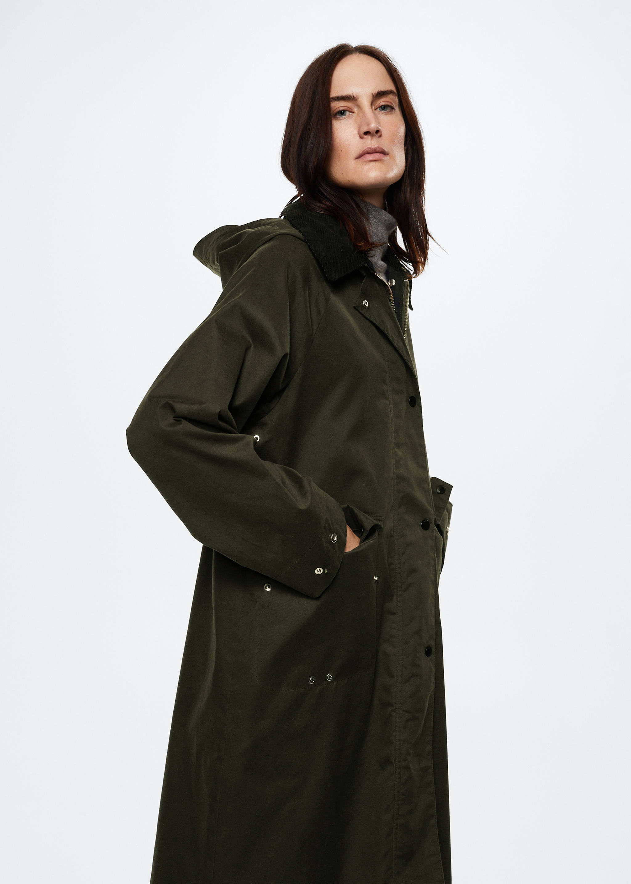 Detachable hood parka - Details of the article 2