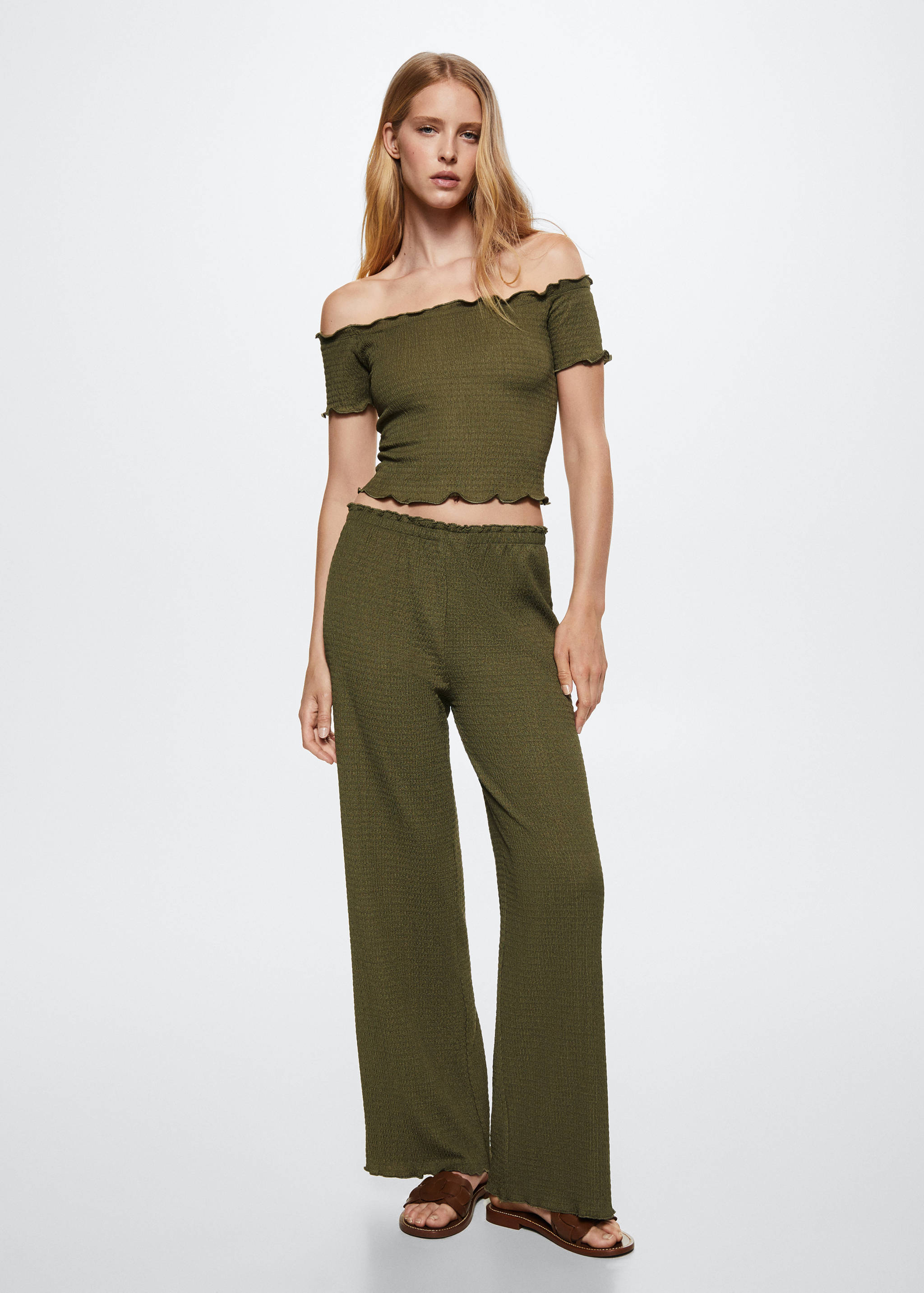 Crop top texturé - Plan général