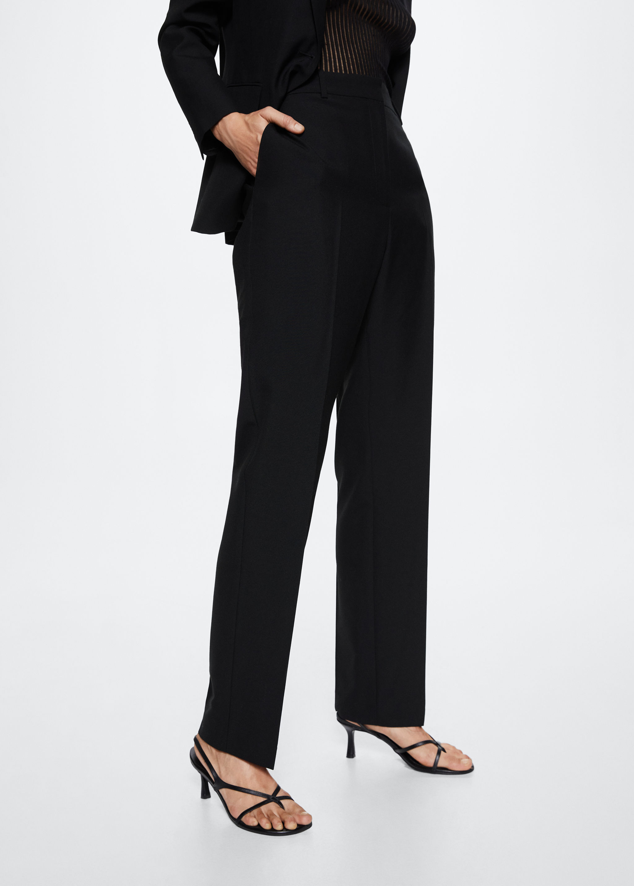 Pantalon de costume laine - Plan moyen