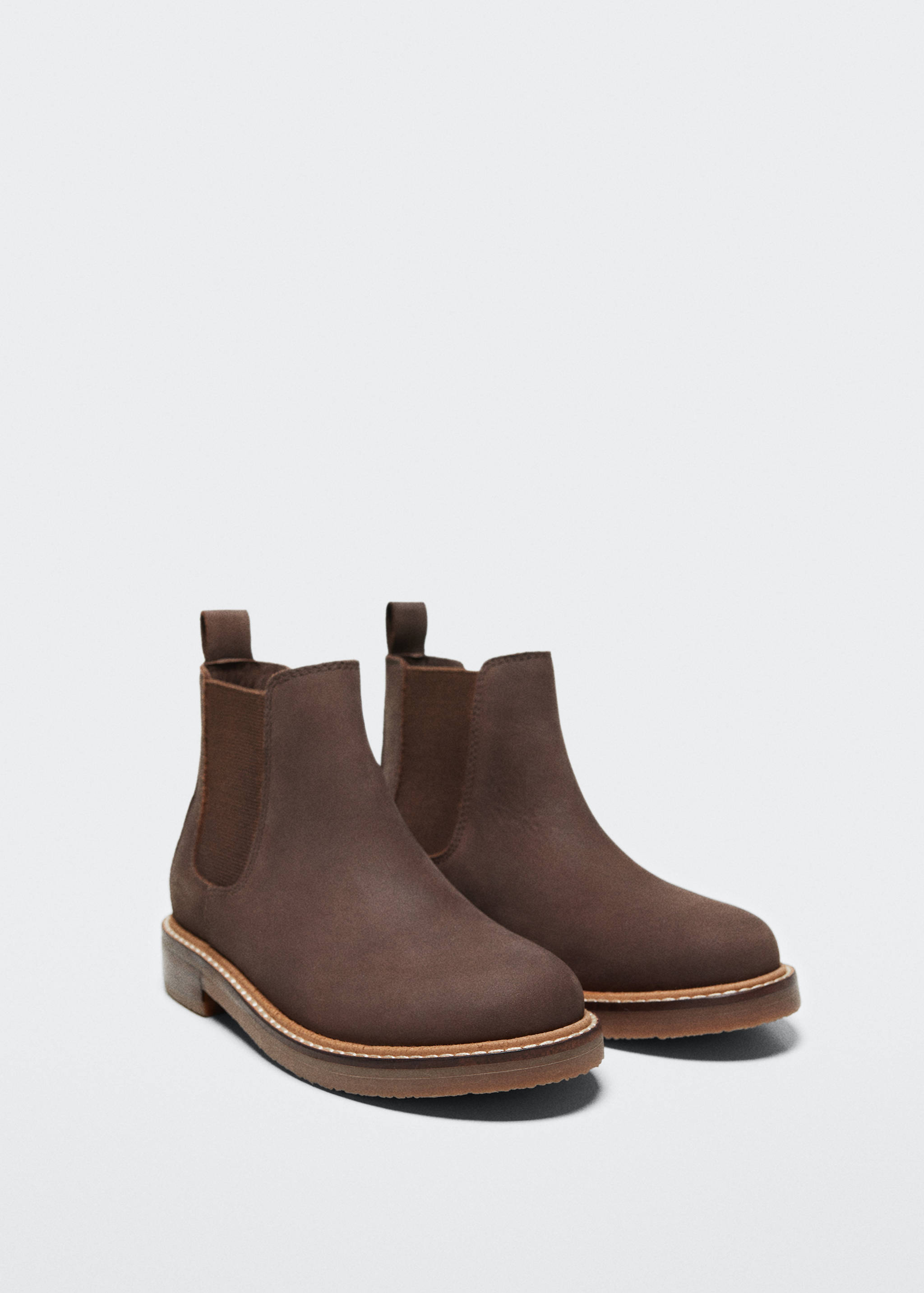 Ankle Boots aus Leder - Mittlere Ansicht